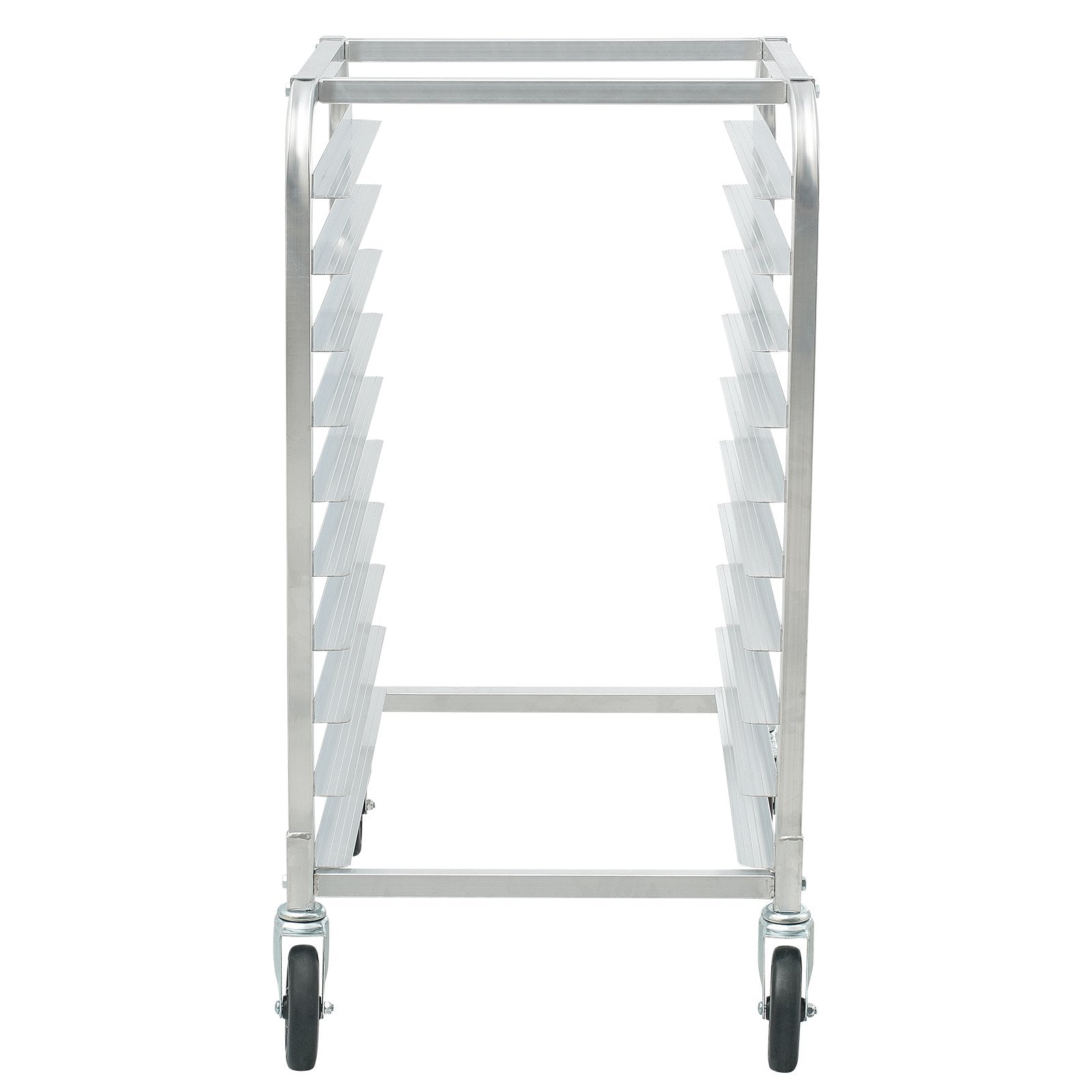 VEVOR Bun Pan Rack, 10-Tier Commercial Bakery Racks with Brake Wheels, Aluminum Racking Trolley Storage for Half & Full Sheet, Speed Rack For Kitchen Home, Bread Baking Equipment, 660x515x985 mm