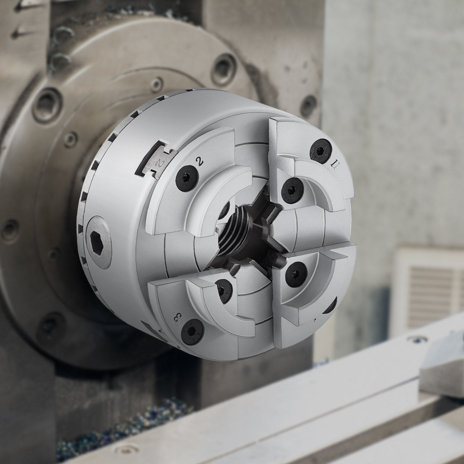 VEVOR KP2-3/4 Lathe Chuck, 4-Jaw 70 mm Diameter, Metal Lathe Chuck Turning Machine Accessories, Self-centering Tool, for Lathe, Precision Machining, Grinding Machines, Milling Machines