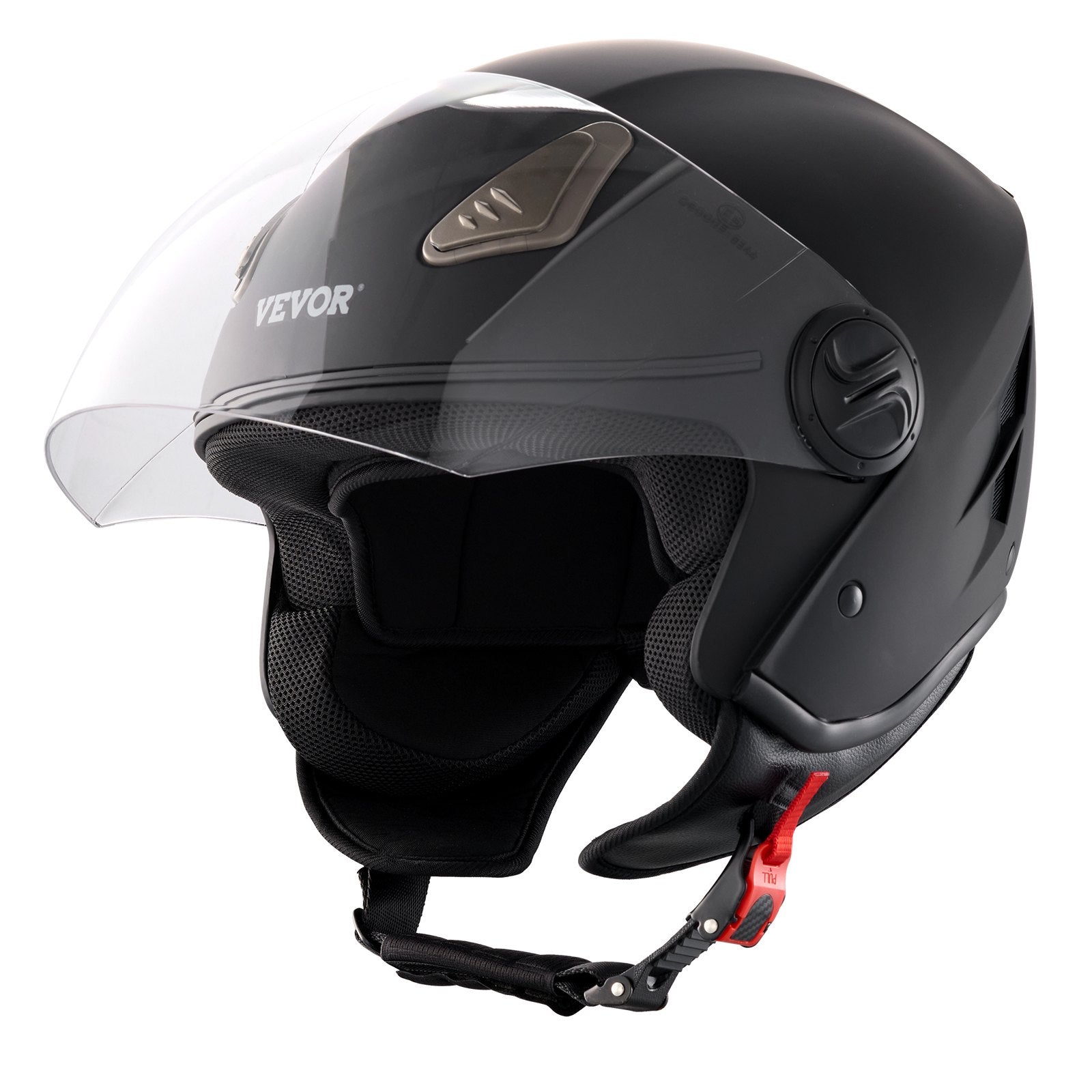 VEVOR 3/4-Face Motorcycle Helmet Motocross Helmet with Bluetooth Communication