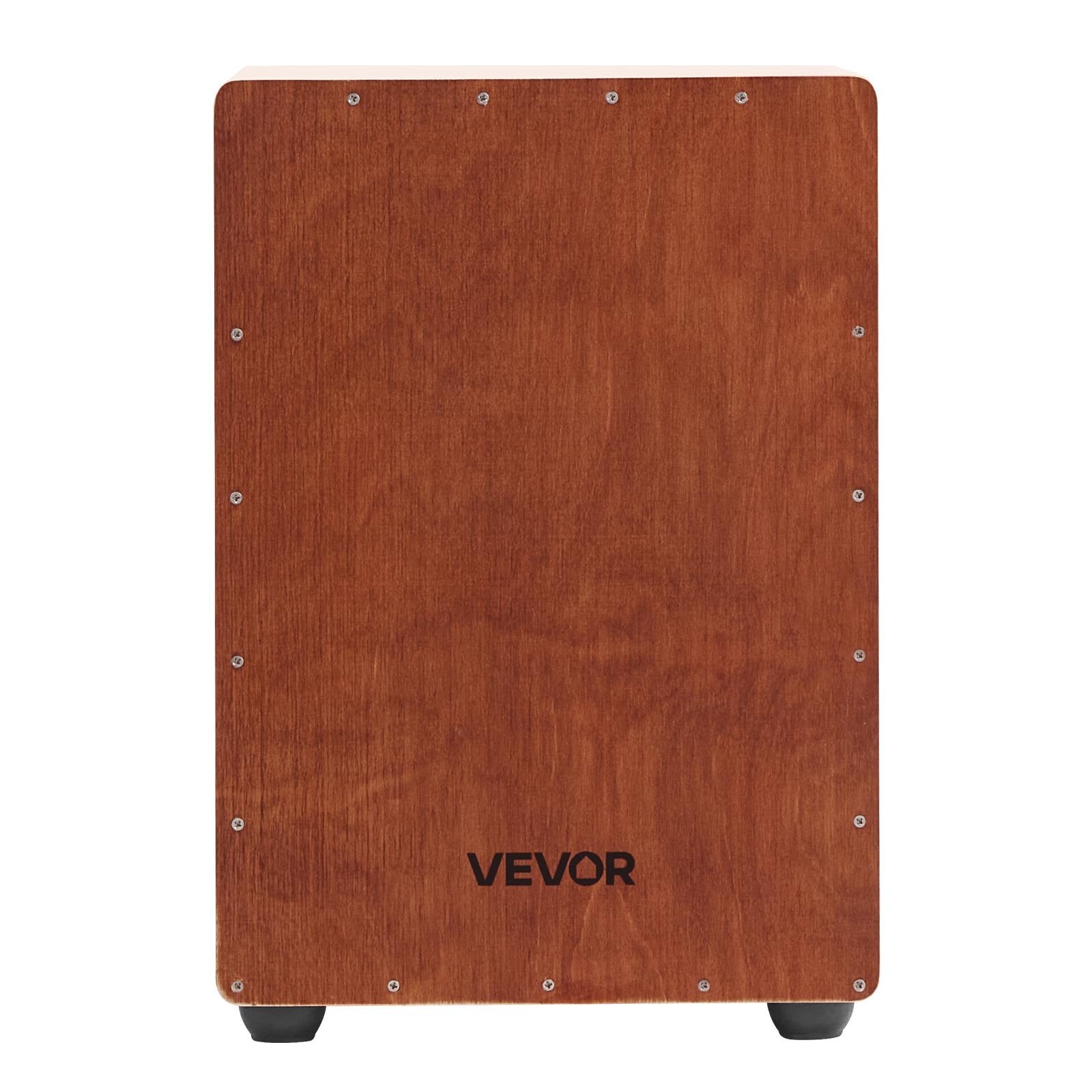 VEVOR Cajon Box Drum, with Internal Snare Wires, Lightweight Wooden Percussion Box, Portable Birch Wood Drum Musical Instrument with Silicone Feet, for Beginners and Professionals, 305 x 305 x 430 mm