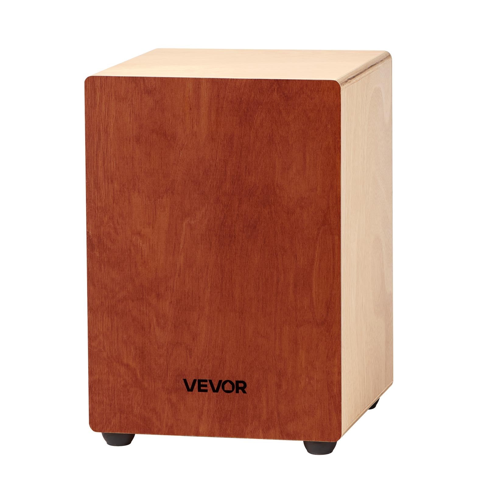 VEVOR Cajon Box Drum, with Internal Guitar Strings, Lightweight Wooden Percussion Box, Portable Birch Wood Drum Musical Instrument with Travel Bag, for Beginners and Professionals, 305 x 305 x 430 mm