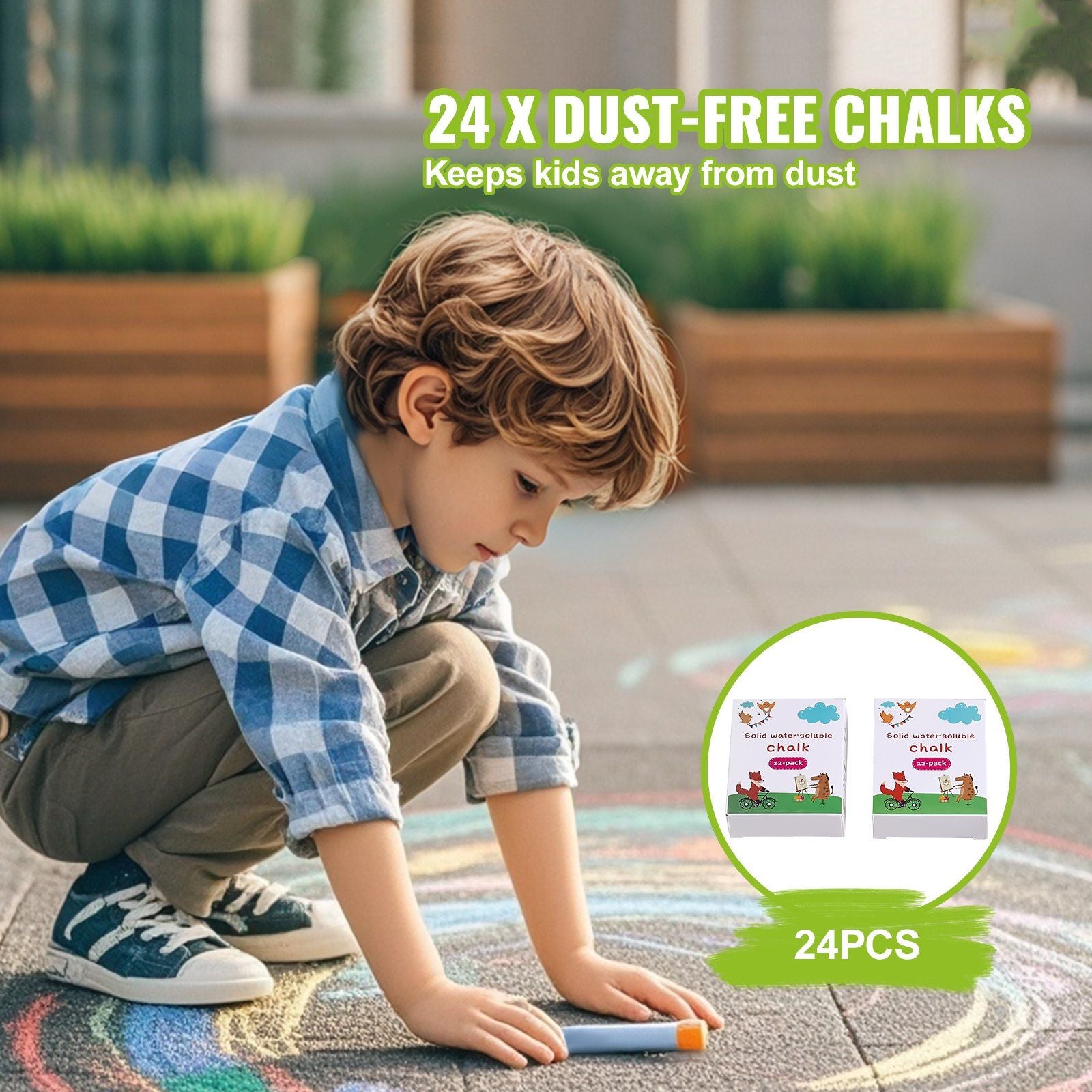 Easel Accessory Set, 32 PCS Kid's Art Easel Painting Kit Including Chalks, Dry-Erase Markers & Paper Rolls, Supplies Set for Tabletop Art Easel, Painting Accessories for Toddlers Boys and Girls
