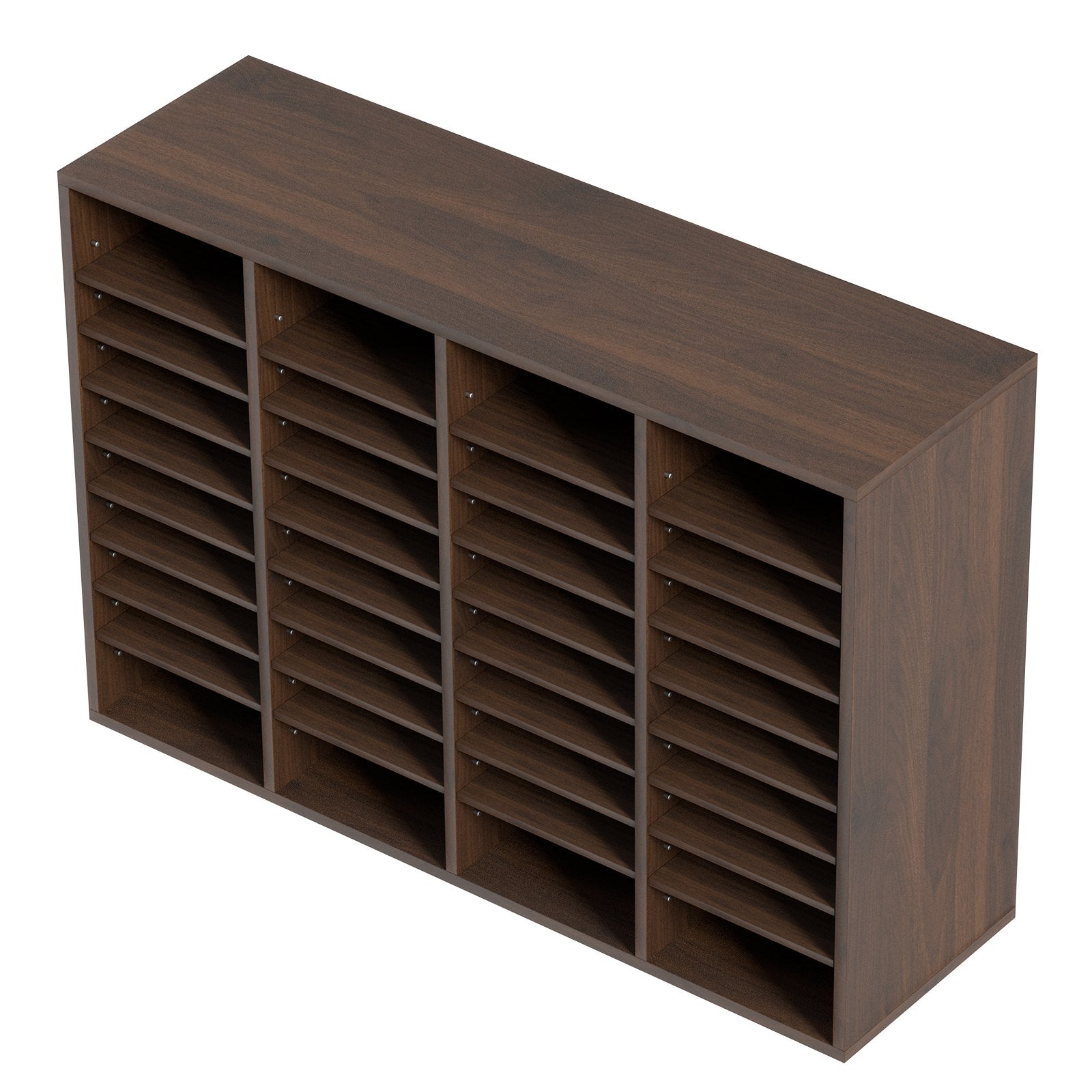 VEVOR Literature Organizers, 36 Compartments Office Mailbox with Adjustable Shelves, Wood Literature Sorter 997x305x680 mm for Office, Home, Classroom, Mailrooms Organization, EPA Certified Brown