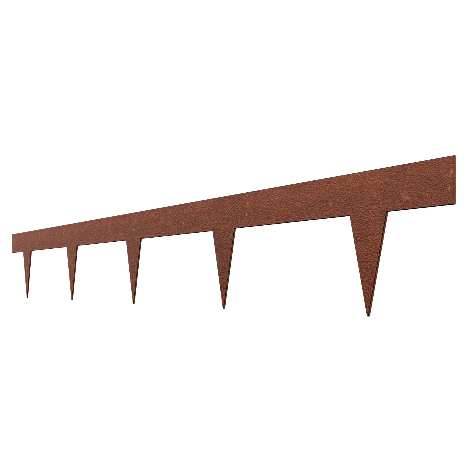 VEVOR Steel Landscape Edging, 10 Packs 40 x 4.5 in Weather-Resistant & Pre-Rust Metal Landscape Edging, Bendable Garden Edging Border, Heavy Duty Lawn Edging, Flower Bed Yard Pathway Divider