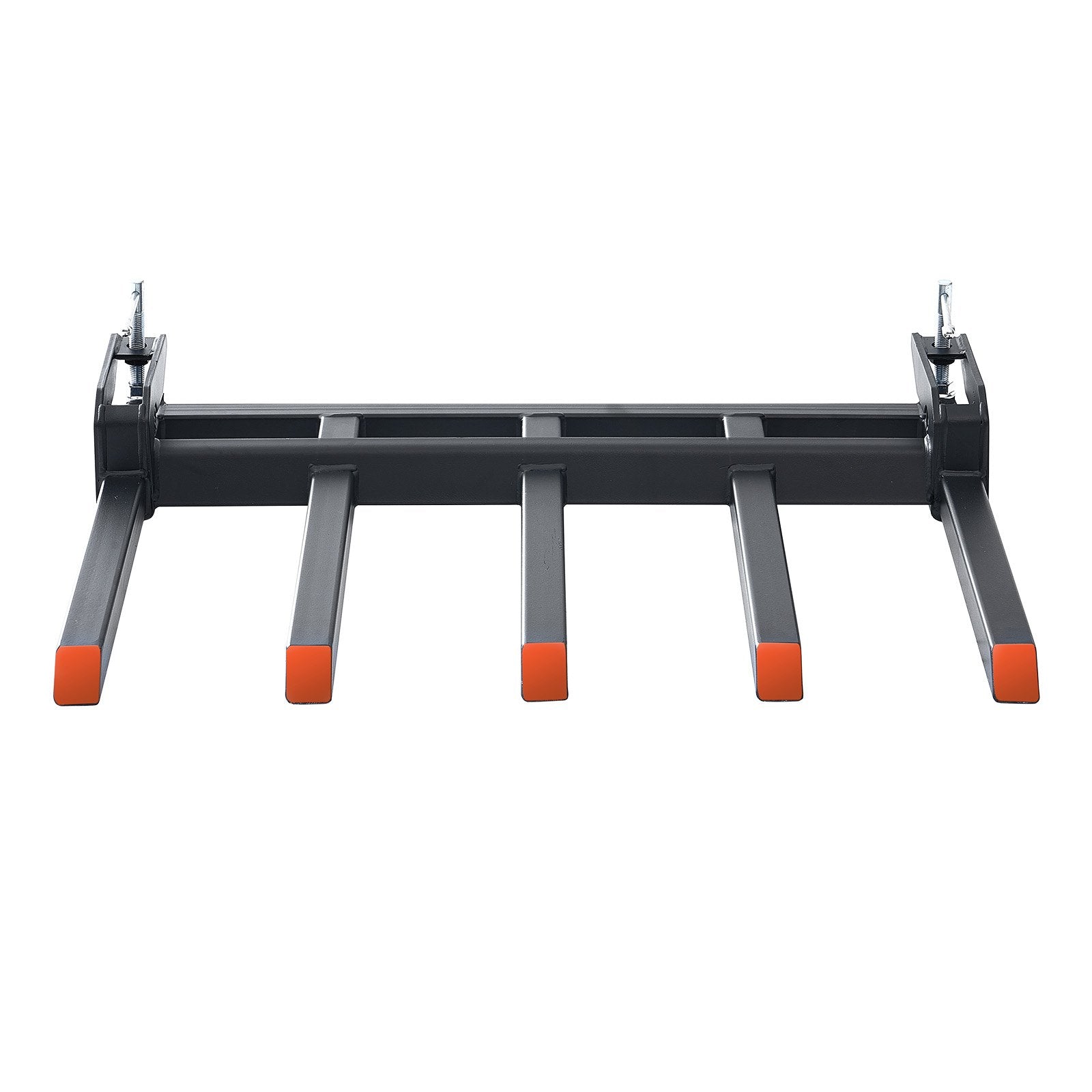 VEVOR Clamp on Debris Forks to 1200 mm Bucket, 1200 kg Capacity Heavy Duty Clamp on Pallet Forks Attachments, Fit for Loader Bucket Skidsteer Tractor to Clean up Fallen Limbs Debris or Yard Wwaste