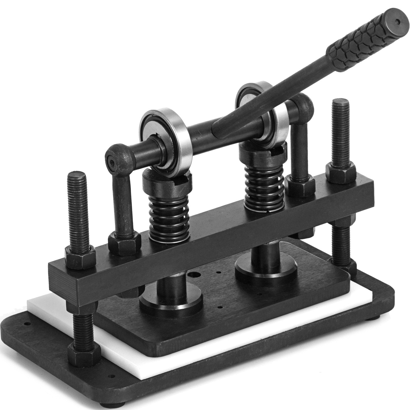 VEVOR Leather Cutting Machine Double Guiding Shaft Leather Embossing Machine with 260x120mm Upper Platen Max 10 mm Leather Die Cutter Suitable for Photo Paper PVC/EVA Sheet