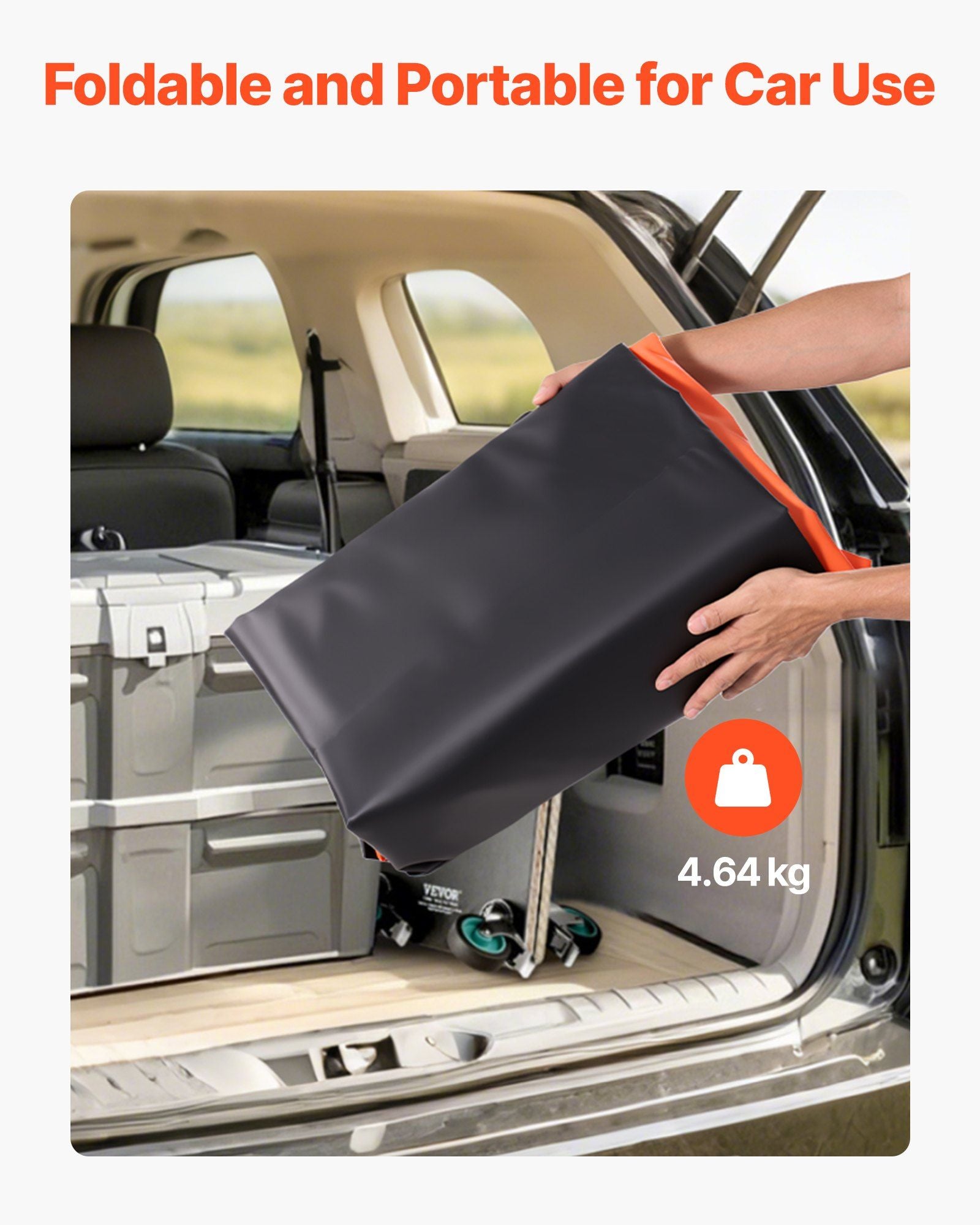 Truck Bed Cargo Bag, Waterproof 840D PVC, 130 x 102 x 55.5 cm (26 Cubic Feet), Heavy Duty Cargo Bag for Truck Bed with 4 Bungee Cords with Hooks, Fits a Variety of SUV and Pickup Trucks
