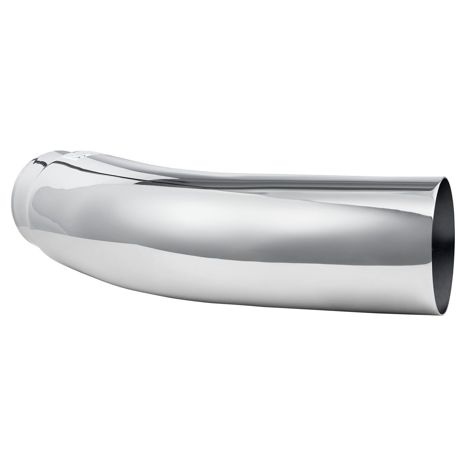 Elbow Exhaust Tip, 127mm Inlet, 152.4mm Outlet, 584mm Overall Length, Chrome Turn Down Exhaust Tip with Clamp for Truck, Sedan, Sports Car, SUV, Chrome Structure for High Temperature Resistance