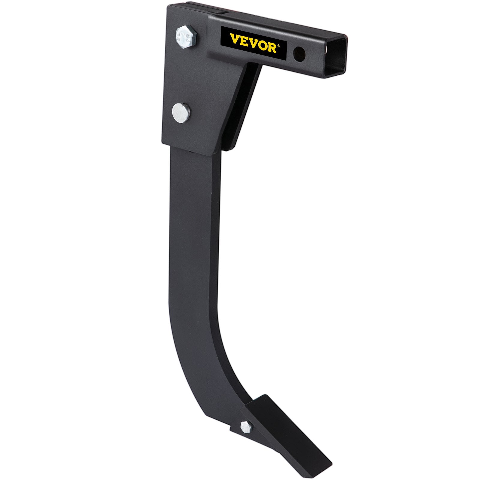 VEVOR Hitch Mounted Ripper, 40.6cm Shank Length Box Scraper Shank, 4 Hole Site Box Blade for Tractor, 2 Locating Pins Ripper Shank, 2 Plough Tips Box Blade Shank Teeth