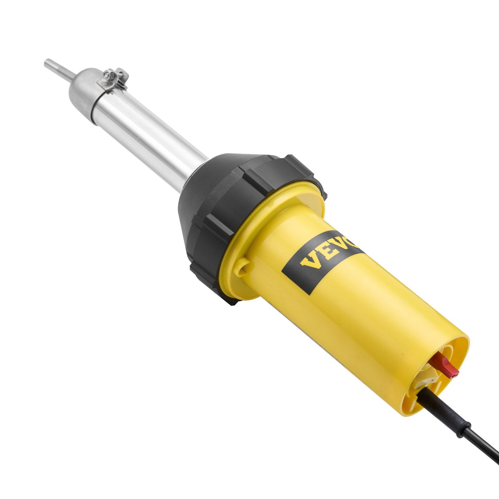 VEVOR Hot Air Plastic Welder, 1000W Hot Air Torch Pistol, 50- 600°C PVC TPO Vinyl Heat Gun Welding Torch, Plastic Welding Kit with 4 Accessories- 2 Nozzles, 1 Seam Roller & Brush for PP/PE/PVC Sheet
