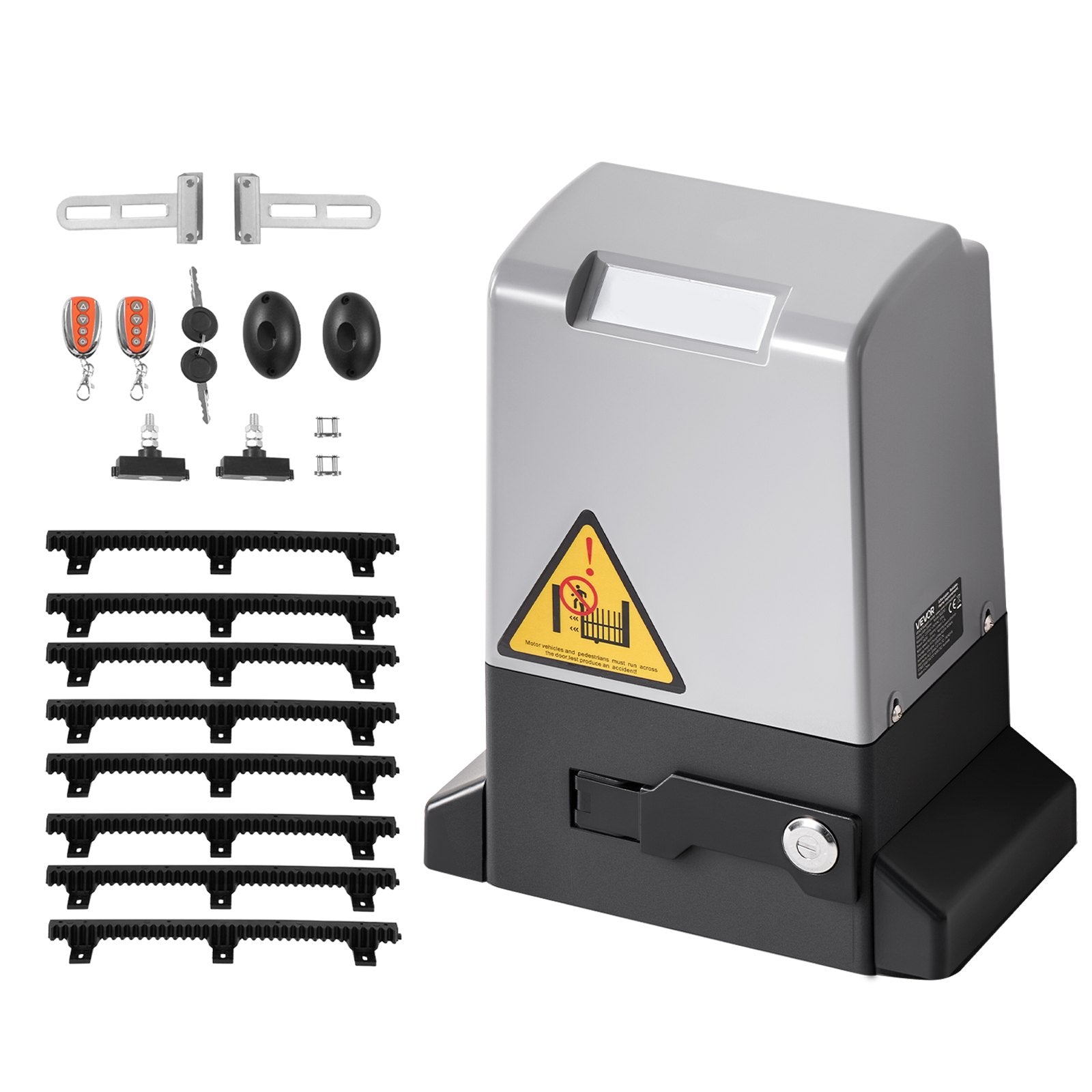 VEVOR 280W Electric Sliding Gate Opener 816kg Chain Drive Infrared Sensor