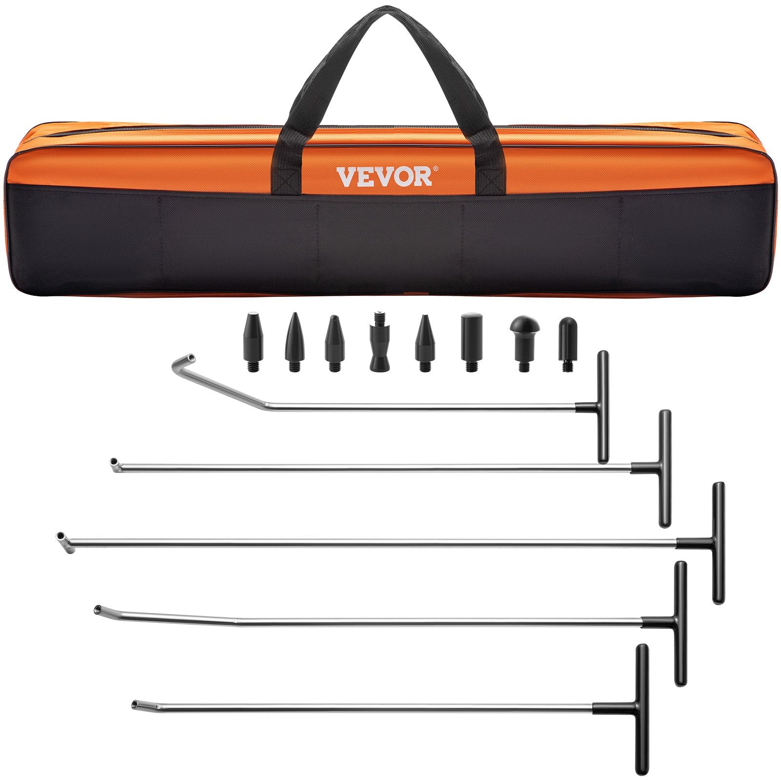 VEVOR Rods Dent Puller Stainless Steel Paintless Repair Kits Hail Removal 13 PCS