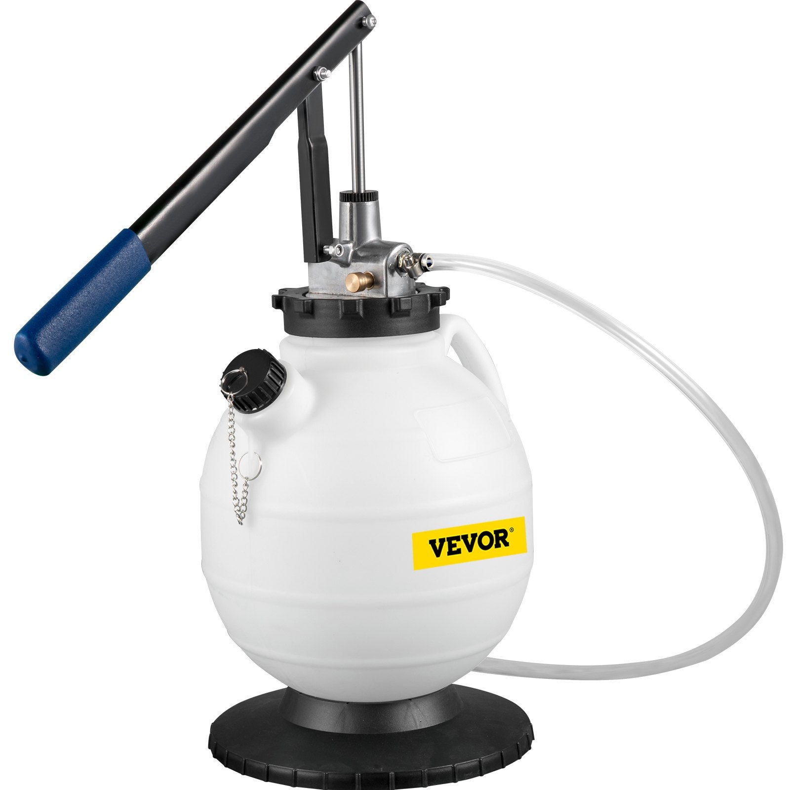 VEVOR Transmission Fluid Pressure Bleeder, 7.5L Large Capacity Transmission Oil Replacement Tool Set with 15 PCS ATF Filler Adapters, Transmission Oil Replacement Kit for Most Cars with Pressure Gauge