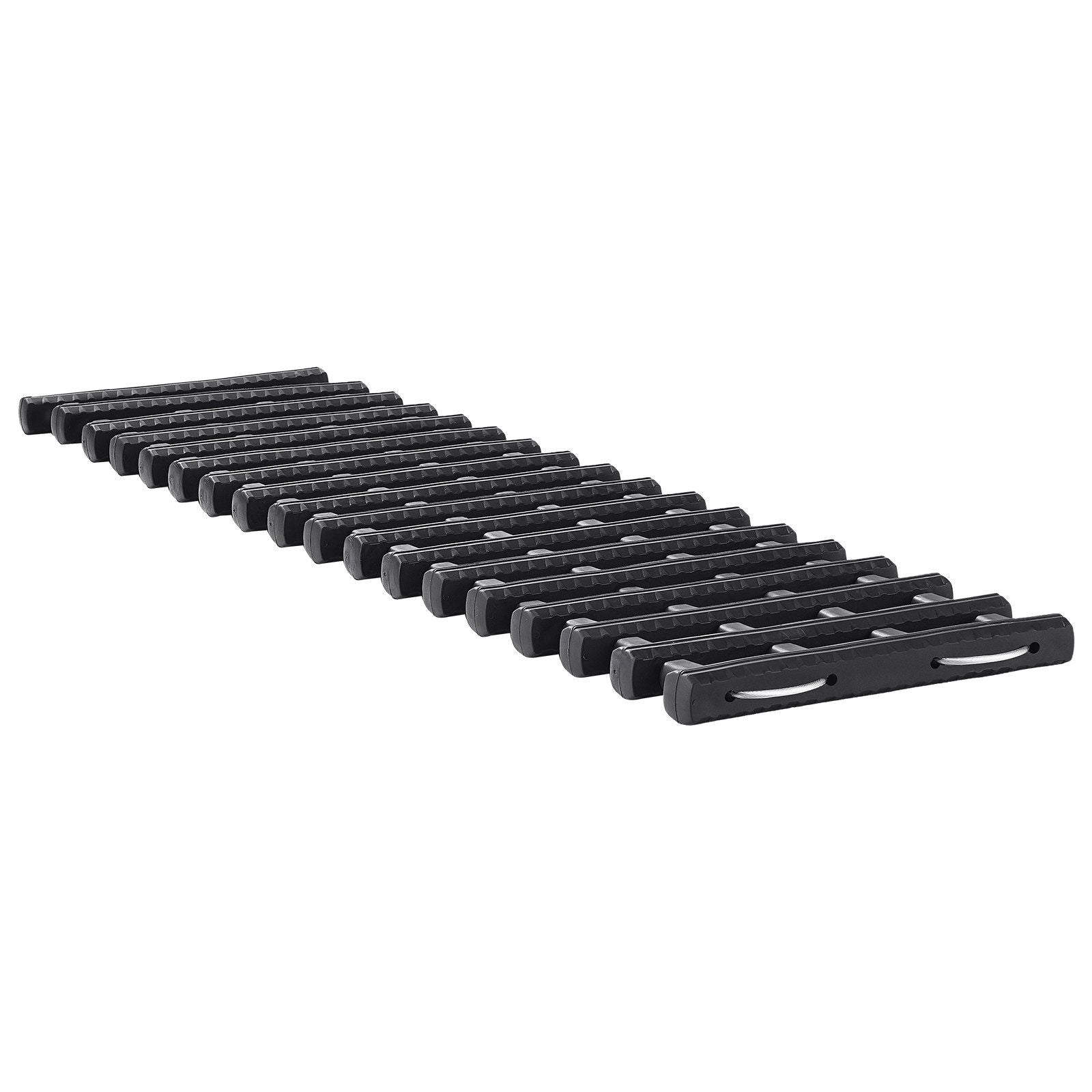 7 TON Traction Boards with TPR Material, Recovery Boards for Off-road Vehicles/Cars/Pickups/SUVs/RVs, Pair Tire Traction Mats on Snow, Sand, Mud and Loose Terrain, Storage Bags, Short, Black