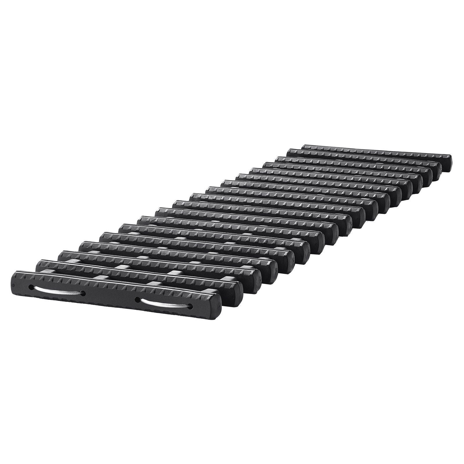 7 TON Traction Boards with TPR Material, Recovery Boards for Off-road Vehicles/Cars/Pickups/SUVs/RVs, Pair Tire Traction Mats on Snow, Sand, Mud and Loose Terrain, Storage Bags, Short, Black