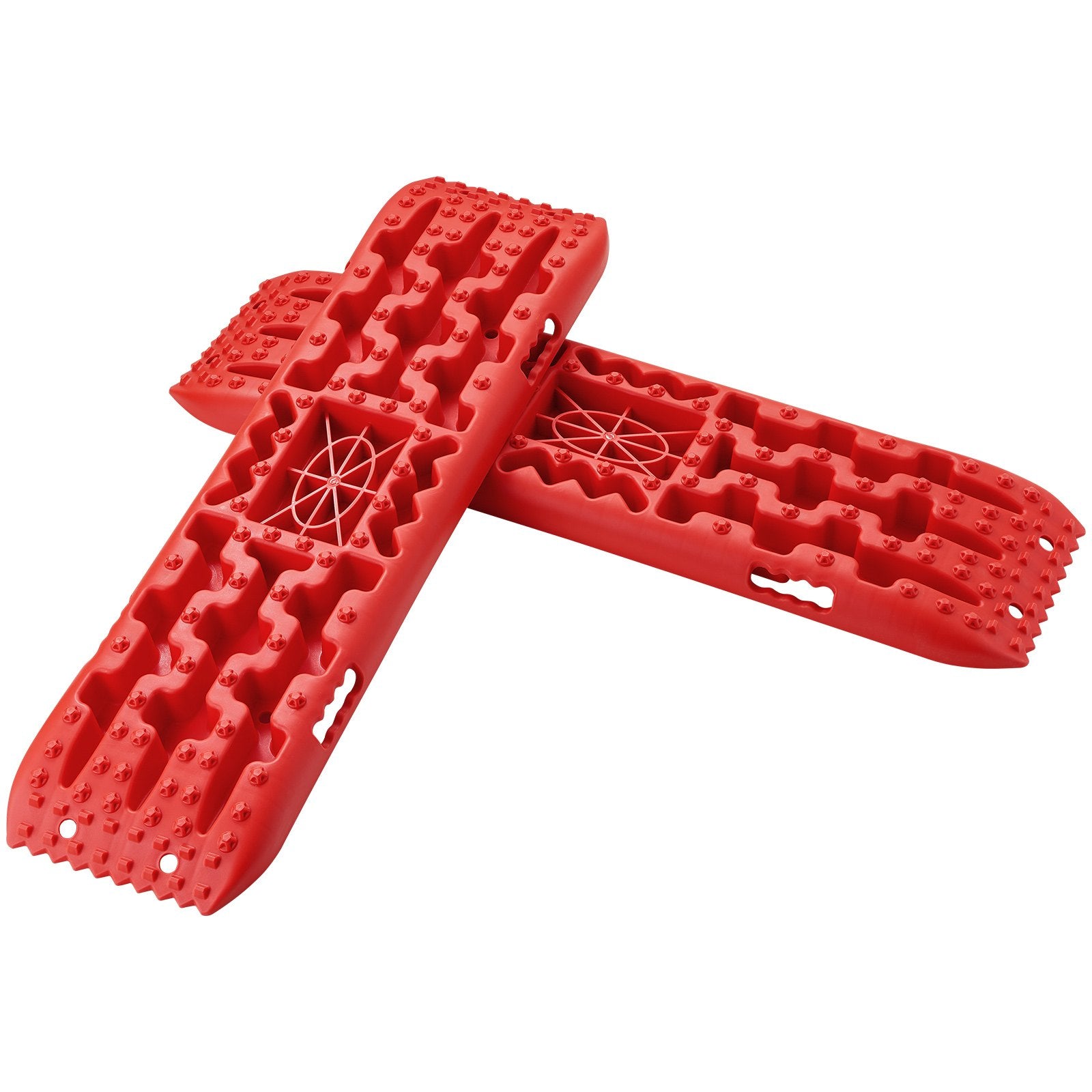 VEVOR 2PCS Traction Boards with PP for Mud Snow Sand Storage Bag Long Red