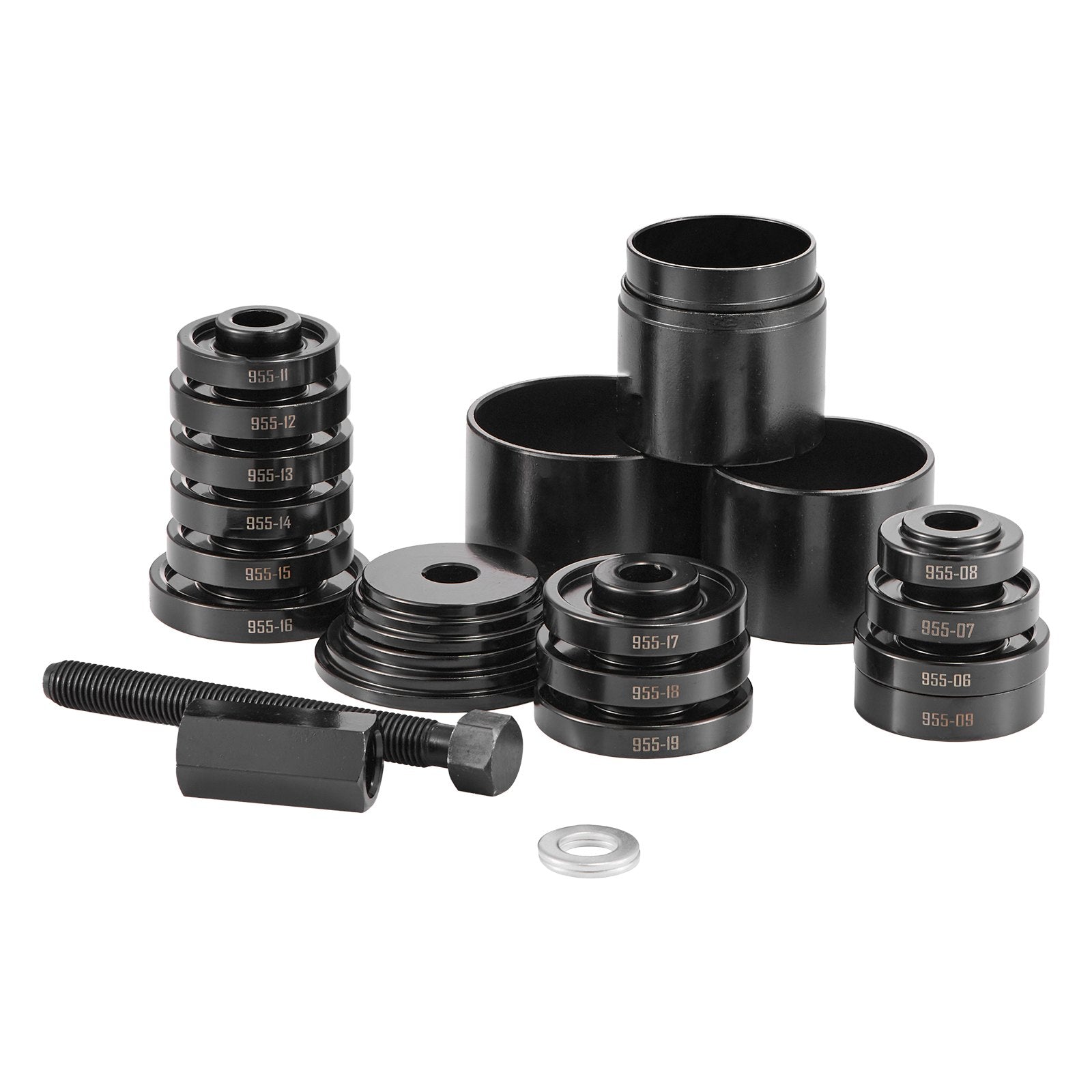 VEVOR Wheel Bearing Press Kit, 23 PCS FWD Bearing Puller Tools, for Front Wheel Drive Bearing Removal and Installation, Wheel Bearing Tool with Sliding Screw, Bushings, Sleeve Plates, Storage Case