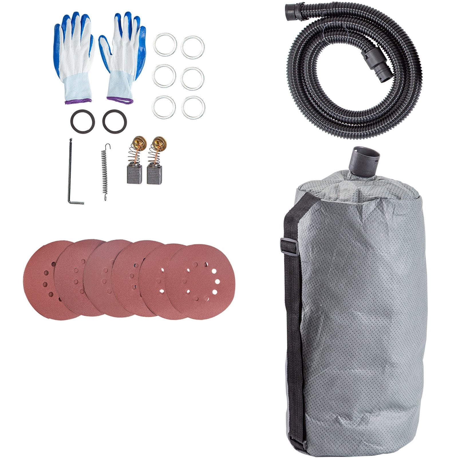 VEVOR Drywall Sander 750W Electric, Electric Sander Variable Speed 800-1750RPM, Drywall Sander Foldable Sheetrock Sander, with Telescope Handle ,Vacuum Bag Drywall Sanders 6 Sand Pads