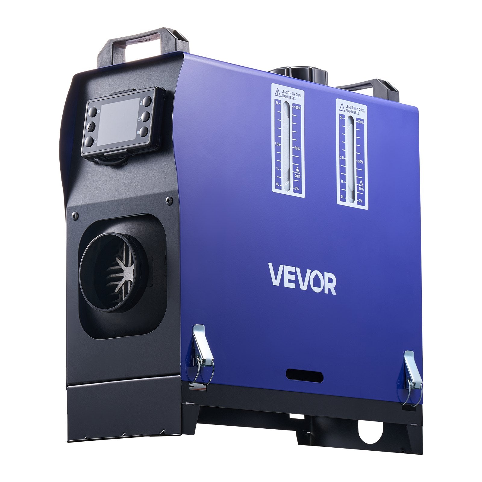 VEVOR Diesel Heater, 8KW, DC 12V/24V, All in One Portable Diesel Air Heater with Remote Control and LCD Screen, Fast Heating Low Noise, 5 L Fuel Tank for Vehicles, Vans, RVs, Campers, and Trucks