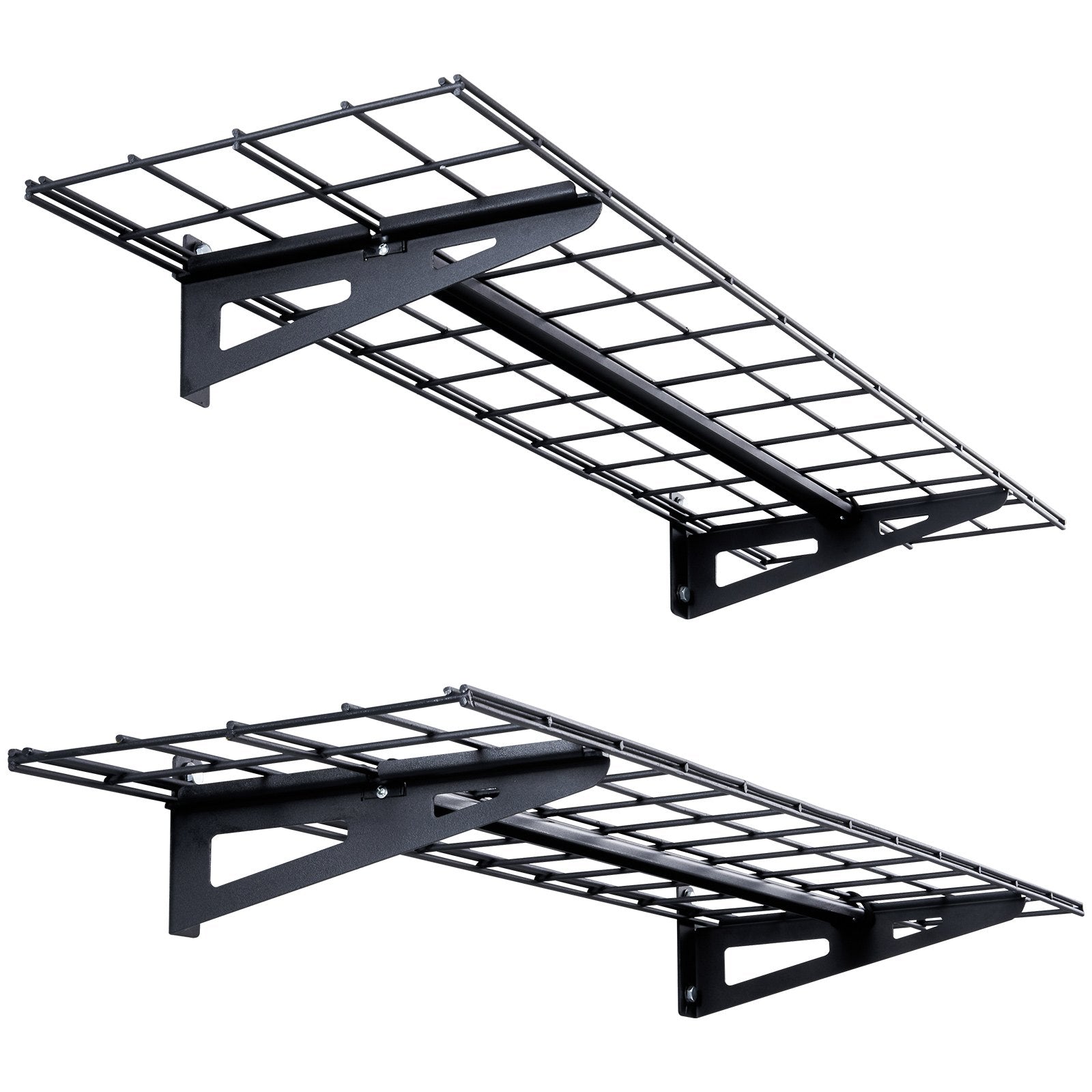 VEVOR Garage Storage Shelving, 2 Pack, 48 x 12 in Heavy Duty Garage Shelves Wall Mounted, 400 lbs Load Capacity(Total) Garage Storage Rack Floating Shelves, Suitable for Shop, Shed, Garage Storage