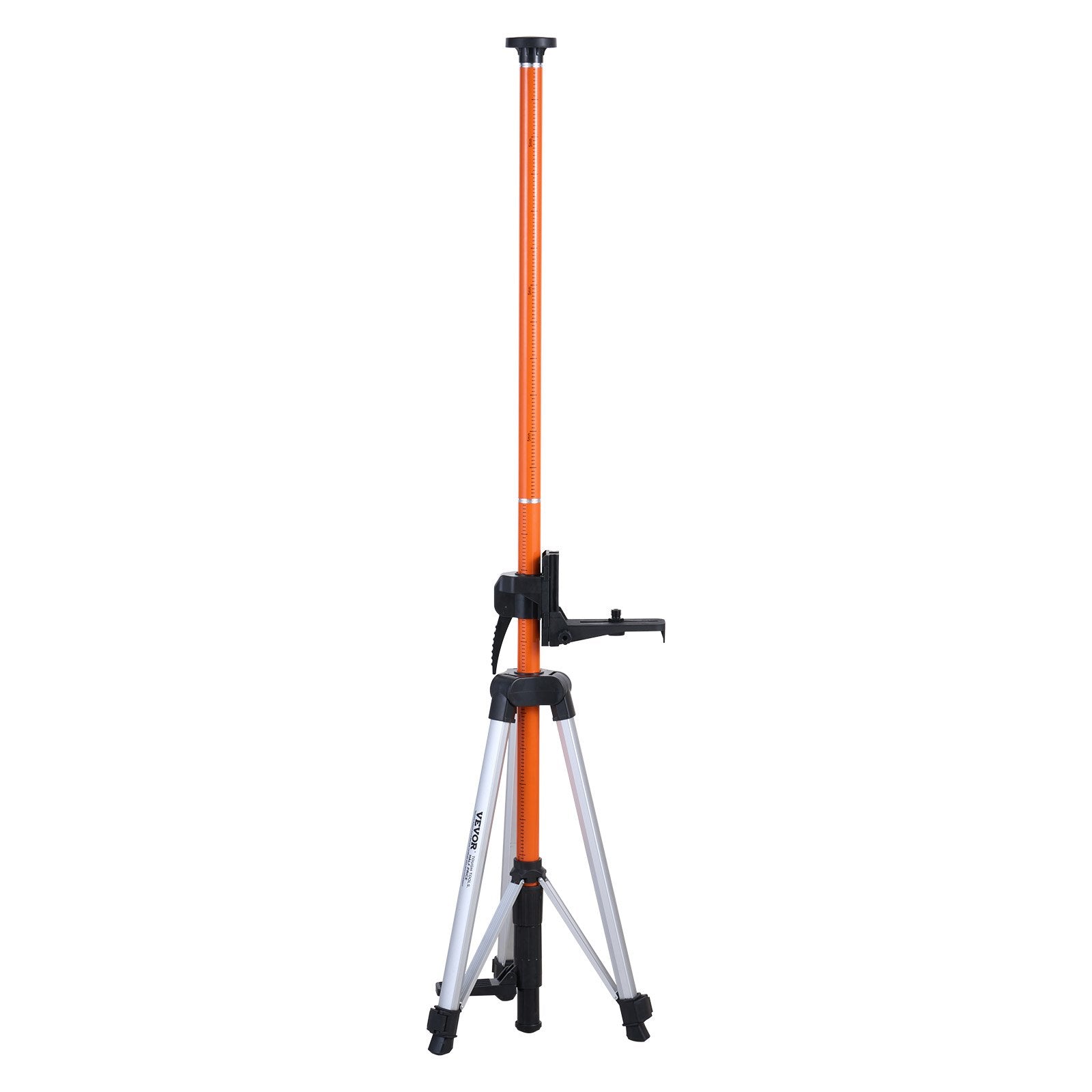VEVOR Laser Level Tripod, 1/4"-20 & 5/8"-11 Thread Mount, 40.94-133.85 inch Height Adjustment with Level Bubble & Heavy-duty Stand, Extendable Pole Lightweight Aluminum Tripod for Laser Scanner