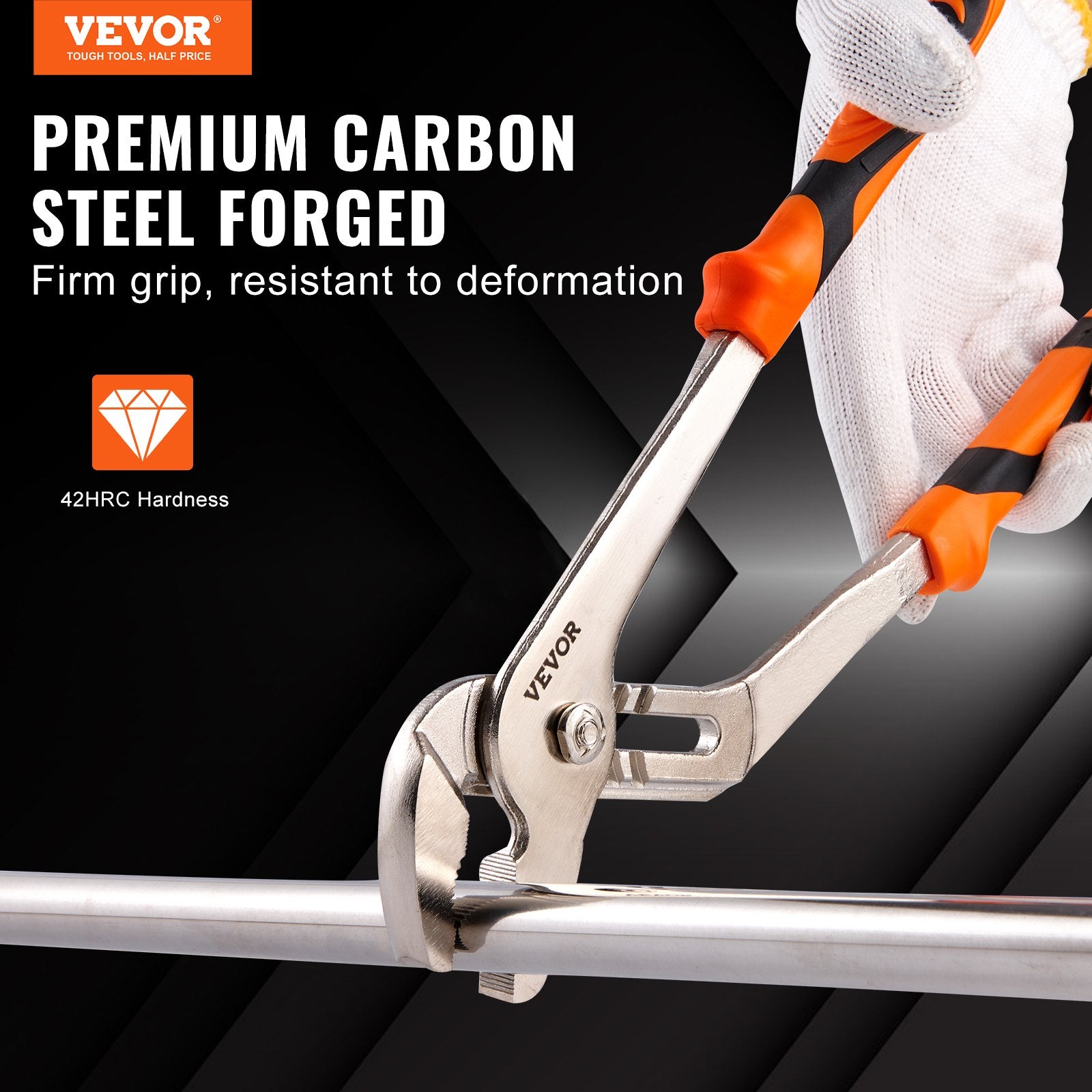 VEVOR Groove Joint Pliers Set Water Pump Pliers 3-Piece 12