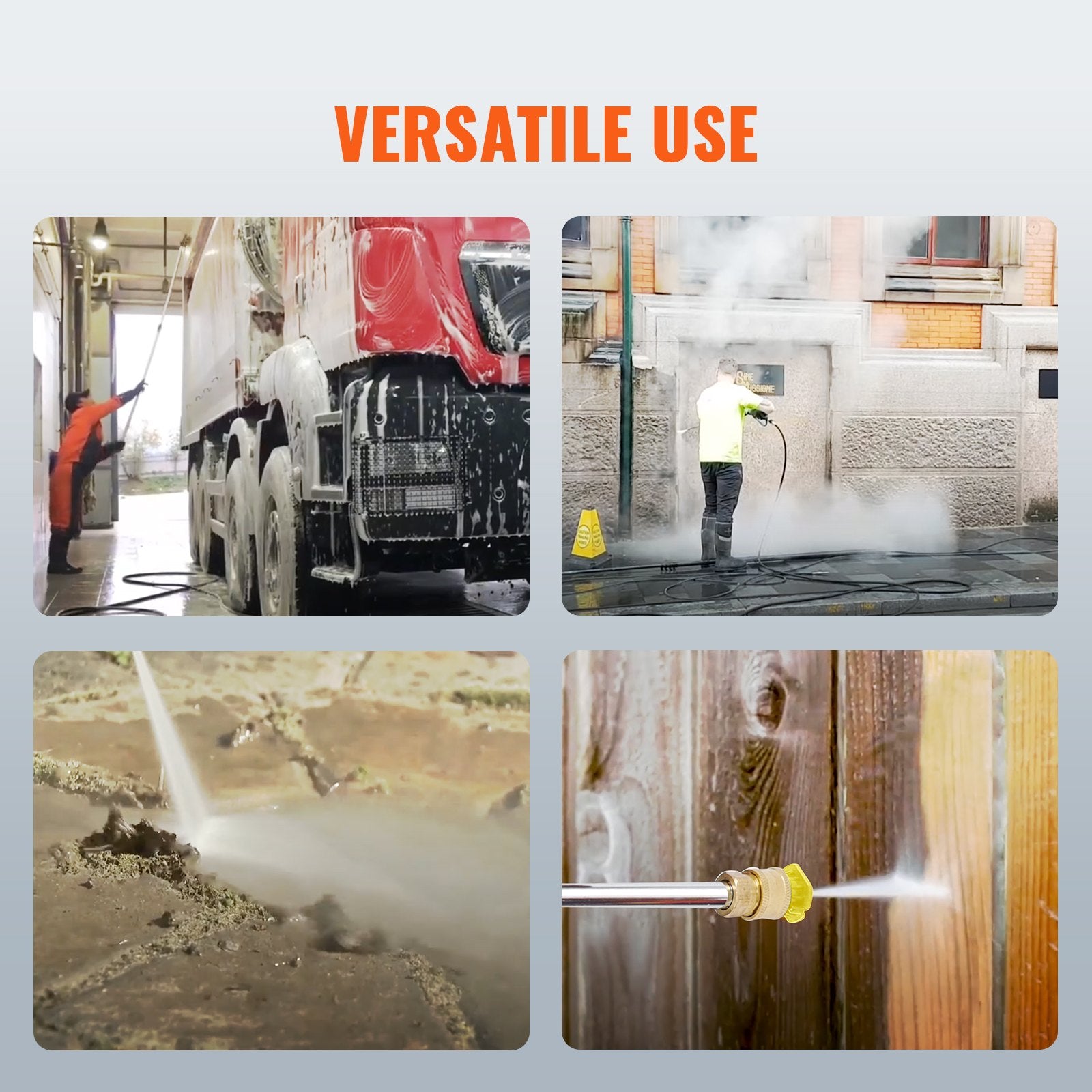 VEVOR Gas Pressure Washer Gas Powered Washer 4400 PSI 4.0 GPM 390cc 5 Nozzles