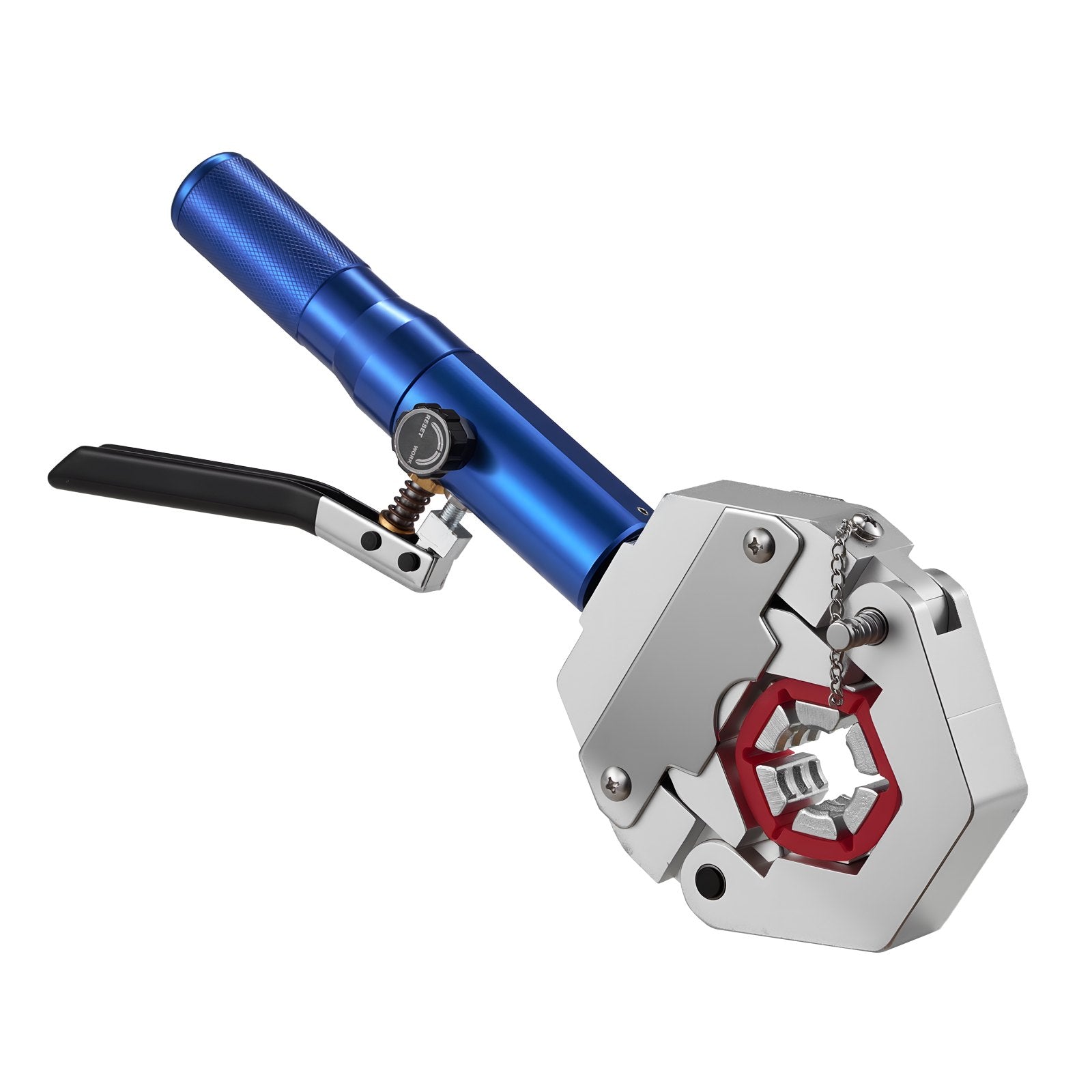 VEVOR Hydraulic Hose Crimper, Hydra-Krimp AC Hose Crimper Kit with 7 Dies Snap-On, Integral Manual Hydraulic A/C Hoses Crimping Tool for Automotive & Air Conditioning Repair - with Carrying Case