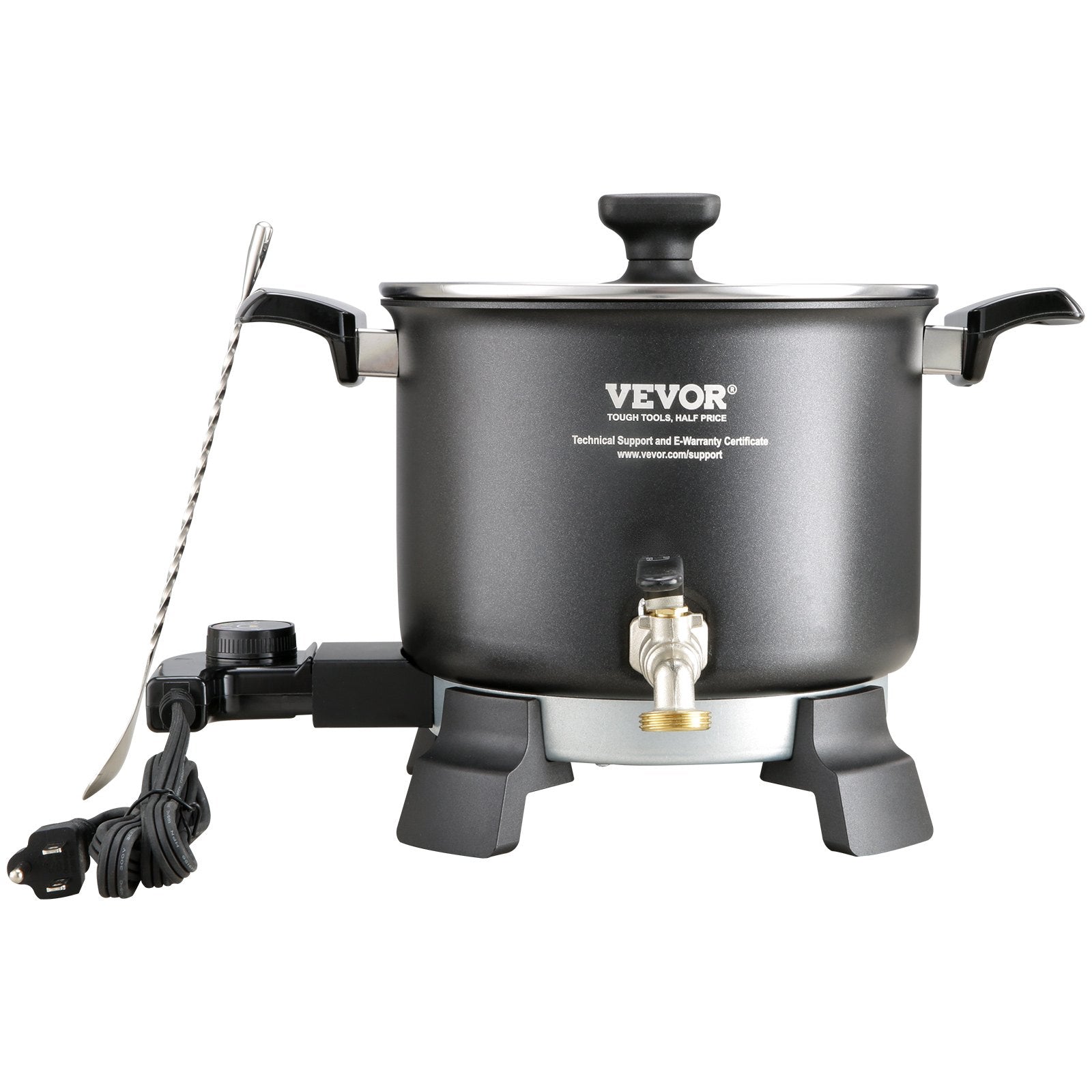 VEVOR Wax Melter for Candle Making, 5 Liter Large Electric Wax Melting Pot Easy Pour Spout, 4-level Temperature Control, Easy Clean for Candle Soap Cream Beauty Bulk Production Business or Home