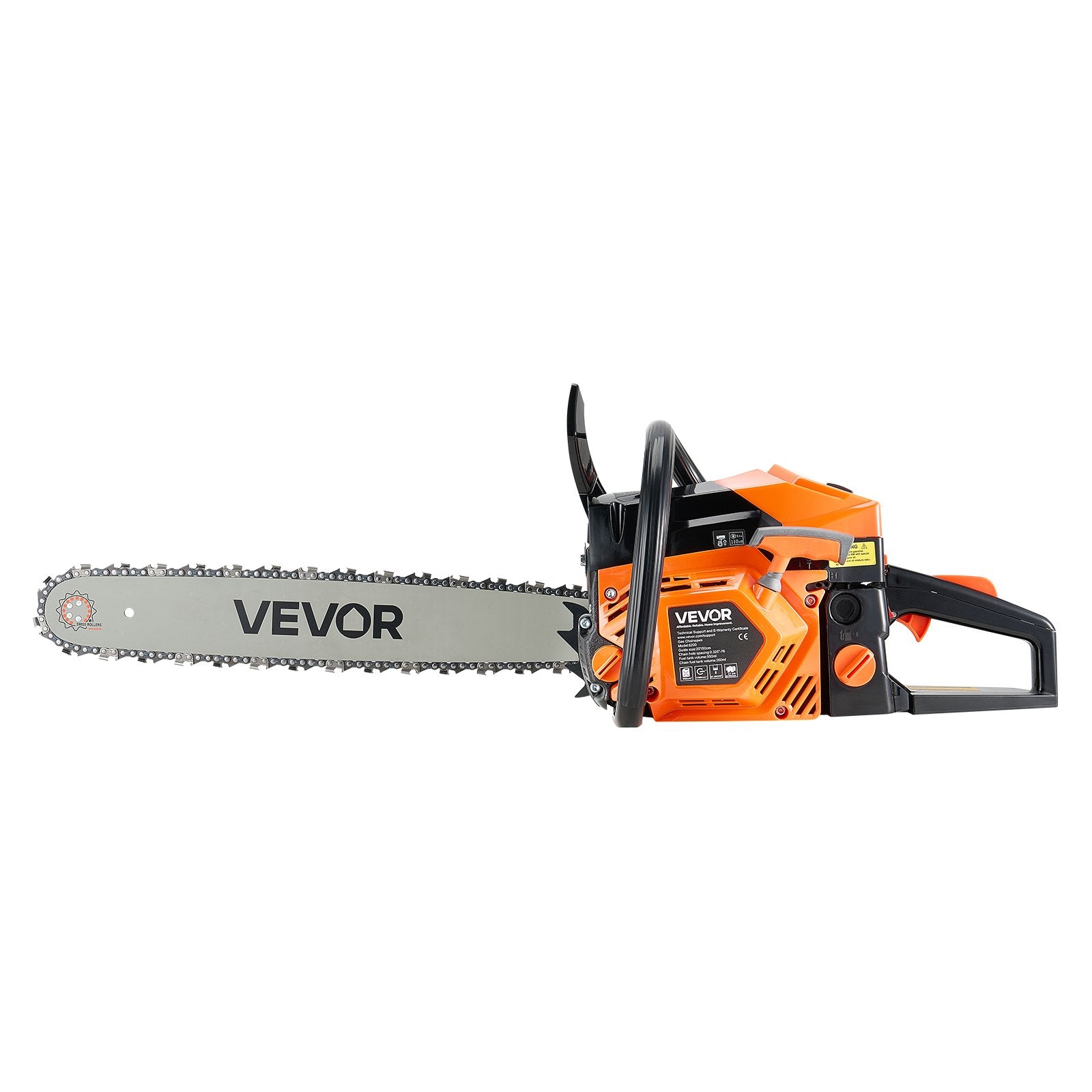 VEVOR 52cc Gas Chainsaw 1.8 kW Gas Powered 455 mm Chainsaw For Wood Cutting