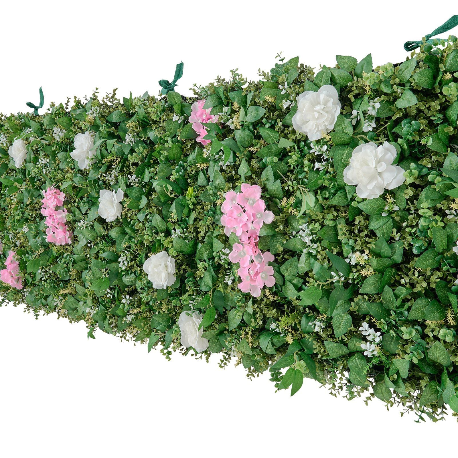 Artificial Luxury Flower Wall Backdrop, 2 PCS, Each Panel 61 x 243.8 cm, Gorgeous 3D Silk Floral Backdrop Pet Friendly, Easy Installation Flower Wall Panel for Wedding, Event, Party, Home Decor