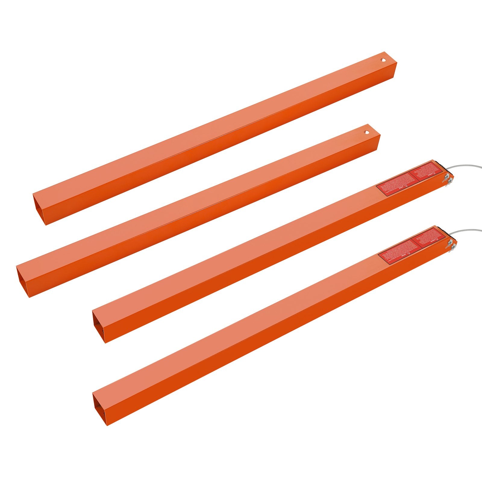 VEVOR 2-Sided Trailer Tailgate Lift Assist, 163 kg Load Capacity, Compatible with Open Utility Trailer Tailgate and Ramp, with 25.4-61 cm Heights Side Rail and 1.22-1.83 m Height Tail Gate or Ramp