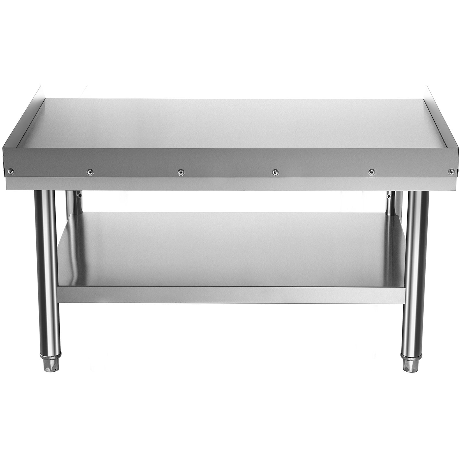 VEVOR Stainless Steel Equipment Grill Stand, 152x76x61 cm Stainless Table, Grill Stand Table with Adjustable Storage Undershelf, Equipment Stand Grill Table for Hotel, Home, Restaurant Kitchen