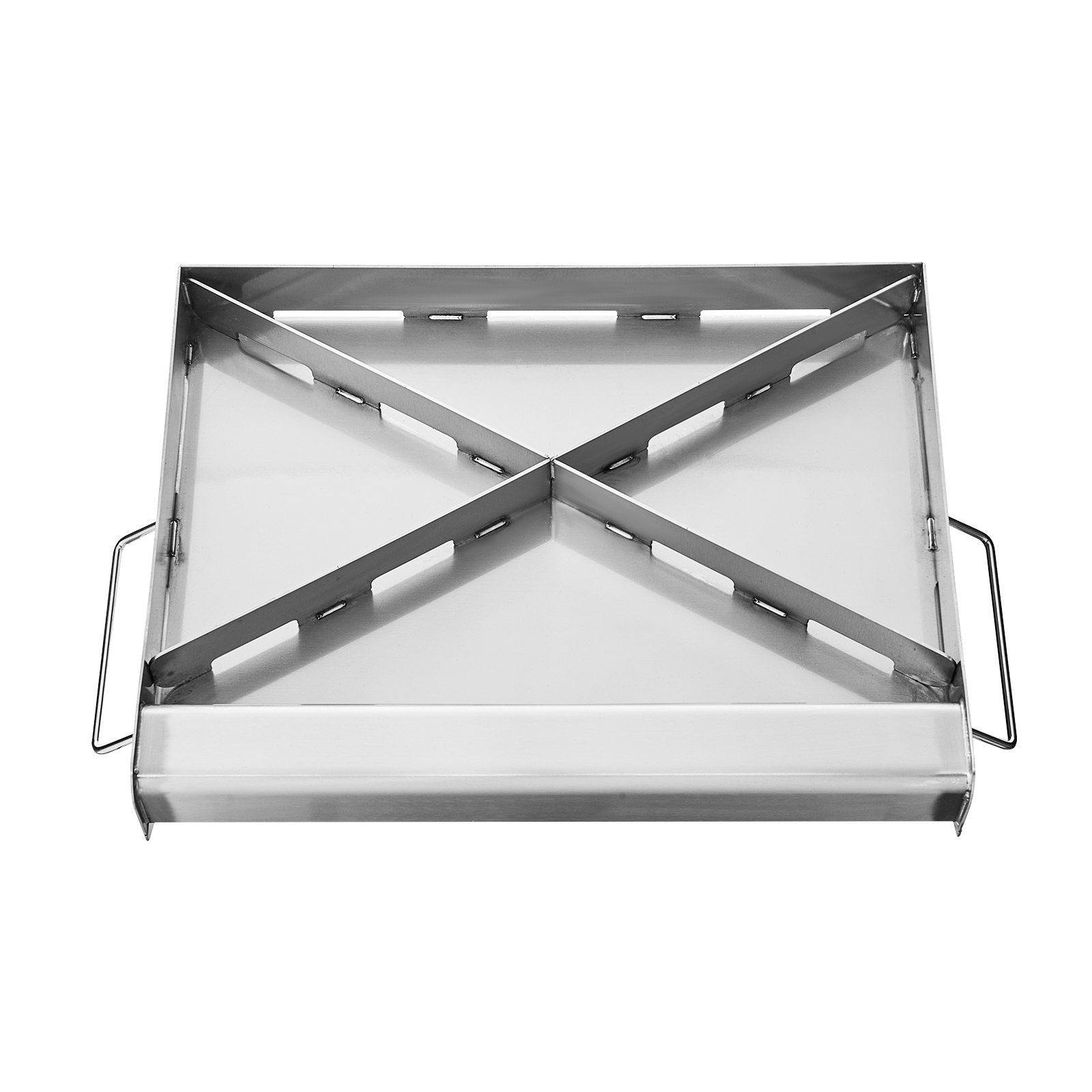 VEVOR Stainless Steel Griddle, 17x13 inch Universal Flat Top Rectangular Plate, Gas Grill Griddle for BBQ Grill, Teppanyaki, Portable Family Cookware with Handle, for Camping Tailgating Party