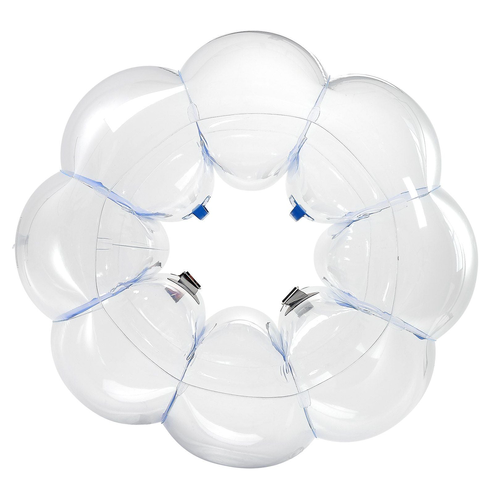 Inflatable Bumper Balls 1-Pack, 4FT/1.2M Body Sumo Zorb Ball, Durable Thick PVC Human Hamster Bubble Knocker for Outdoor Sports Team Gaming Play, Bopper Toy for Garden Yard Park, Blue Stripes