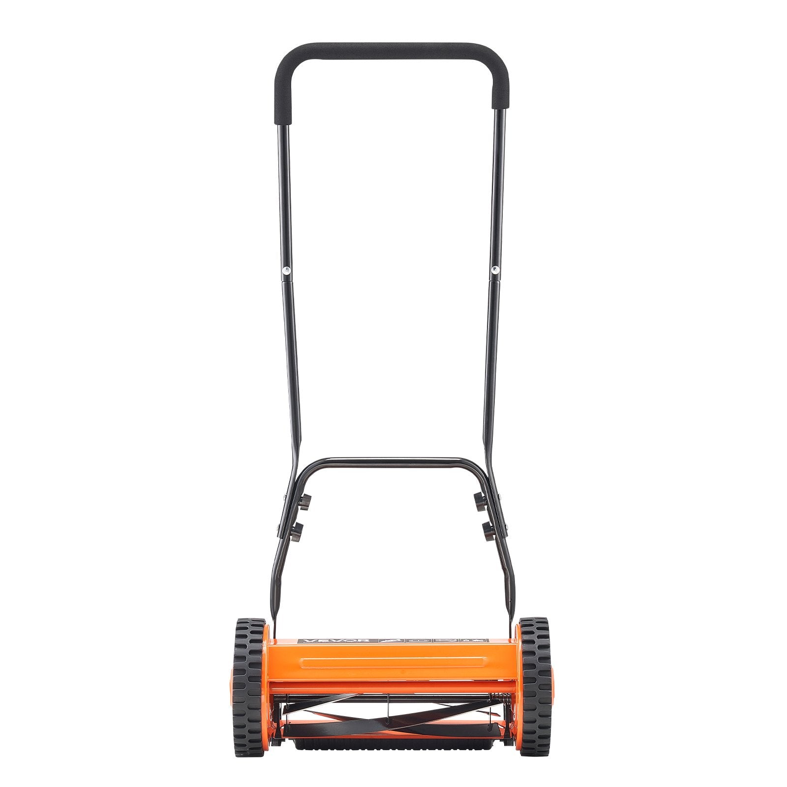 VEVOR 40cm Push Reel Lawn Mower 5-Blade Adjustable Height Grass Catcher 2-Wheel