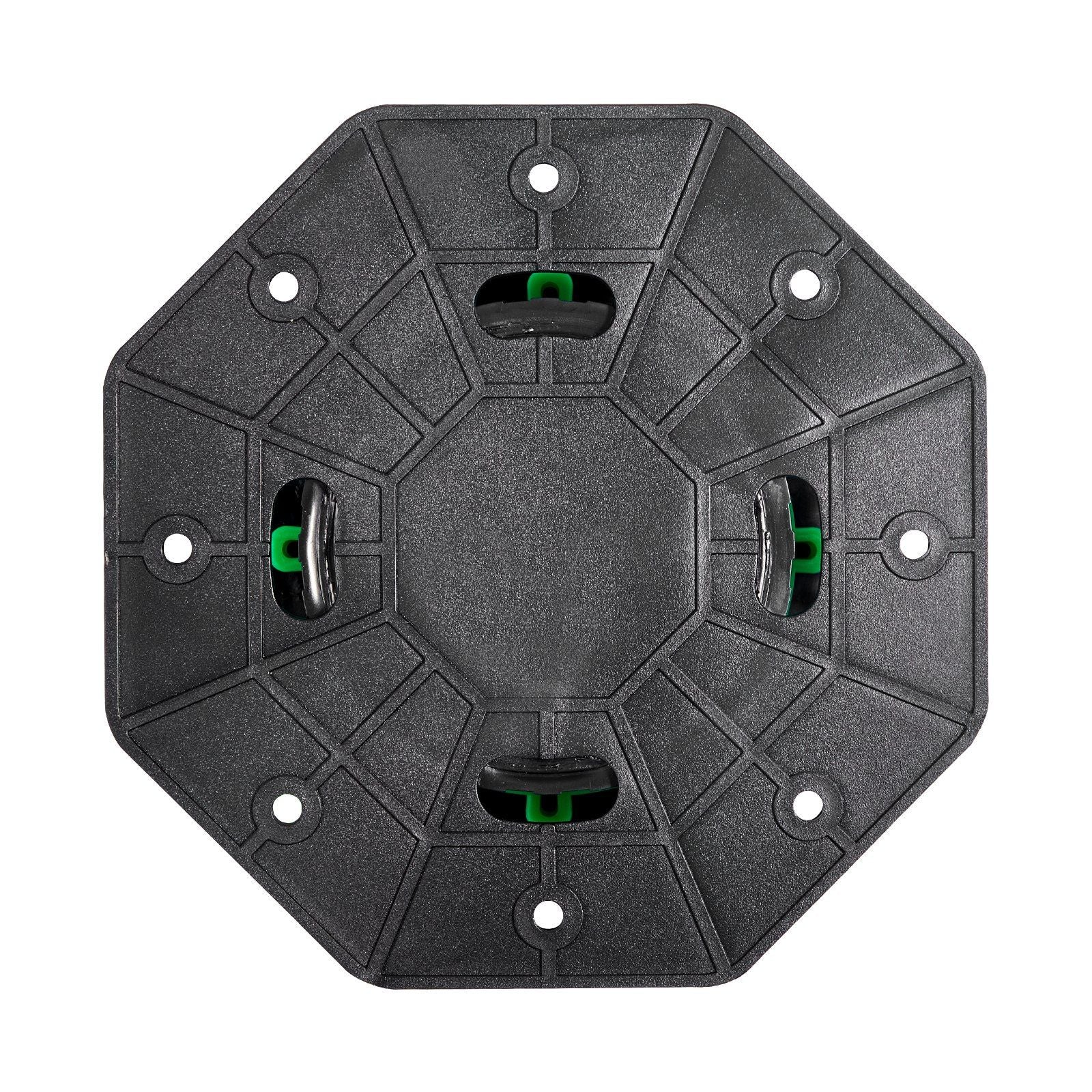 Deck Blocks 8 PCS, 2200 lbs / 997.90 kg Load Capacity Deck Support Plastic Pedestal Paver, Raising 3.54 - 4.65 inch / 90 - 118 mm, Height Adjustable Shed Foundation Base for Wood Concrete Metal