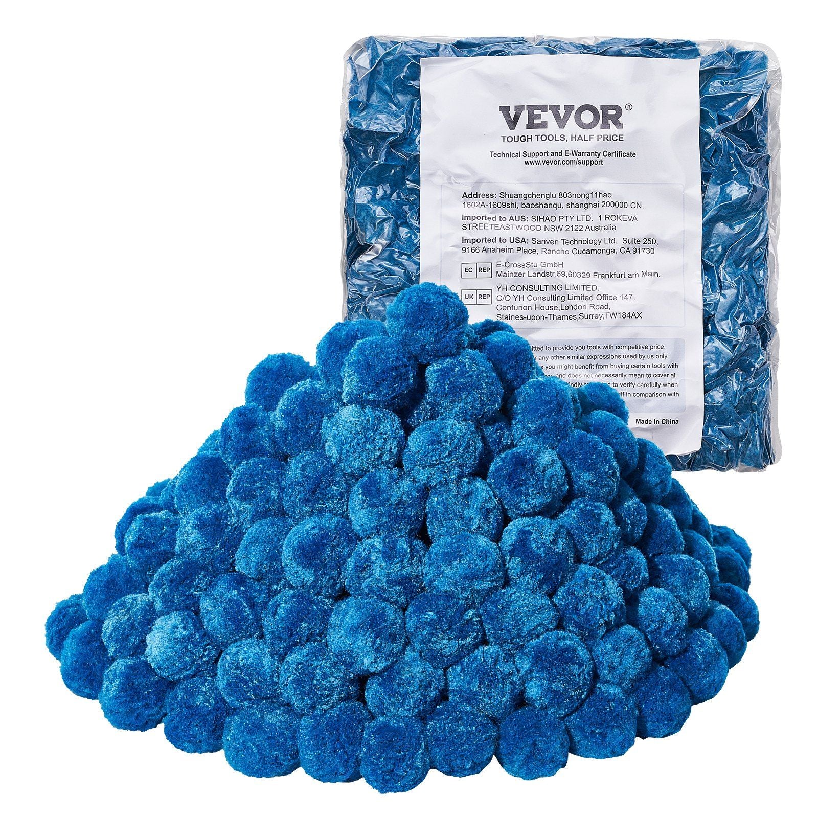Pool Filter Balls for Sand Filter, 1.42 kg, Filter Balls Replace Pool Filter Sand, Reusable Blue Polyester Fiber Filter Media with Wash Bag, for Swimming Pool Aquarium Tank Above Ground Pool