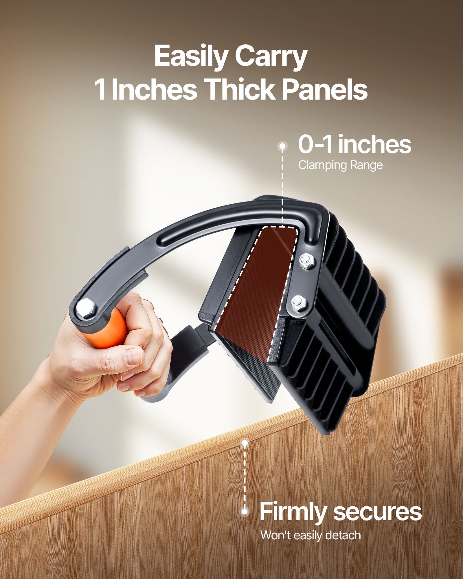 VEVOR Plywood Carrier 90.7 kg Drywall Carrying Tool for 0-25.4 mm Thickness