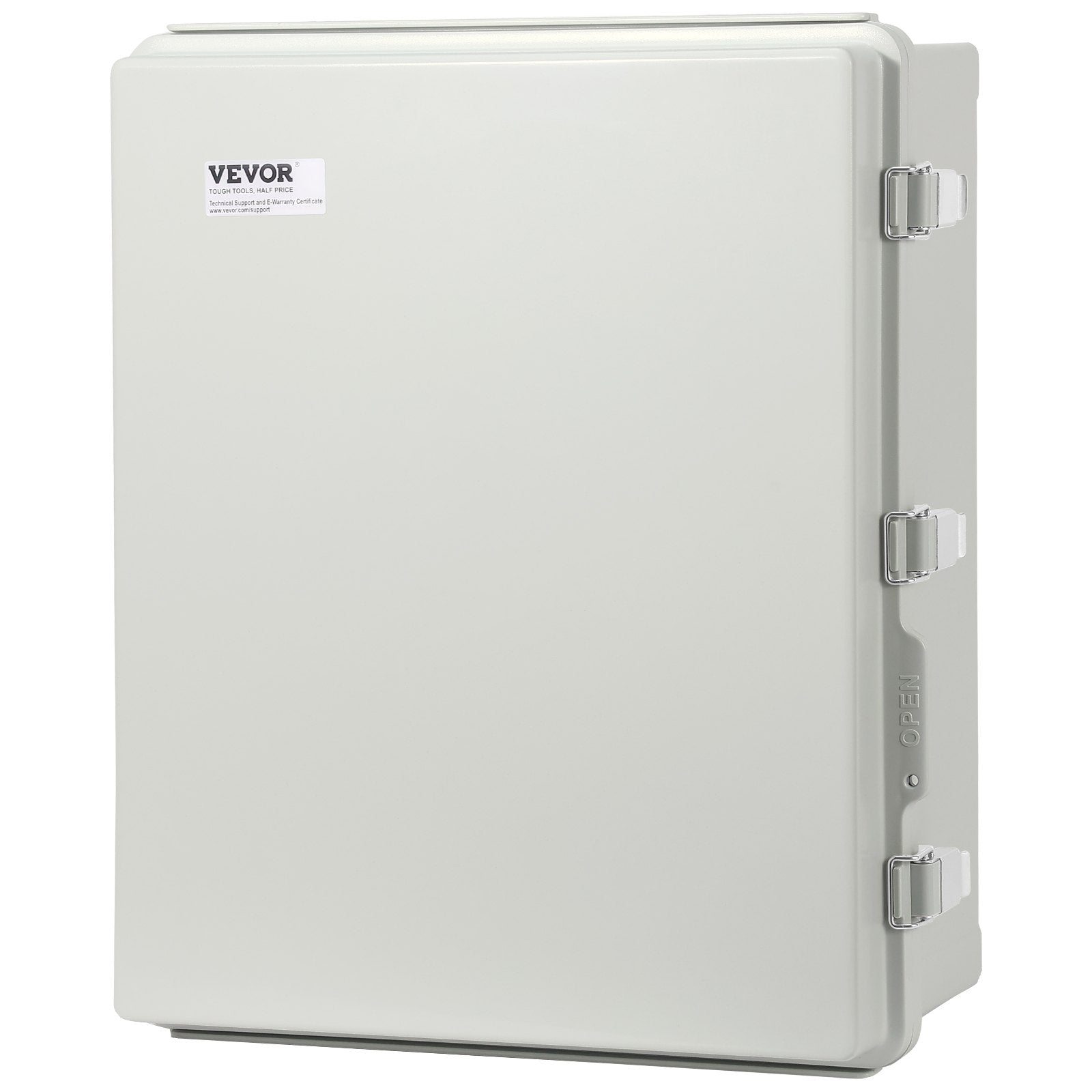 VEVOR Outdoor Electrical Junction Box, 350 x 250 x 150 mm, ABS Plastic Electrical Enclosure Box with Hinged Cover Stainless Steel Latch, IP67 Dustproof Waterproof for Outdoor Electrical Projects