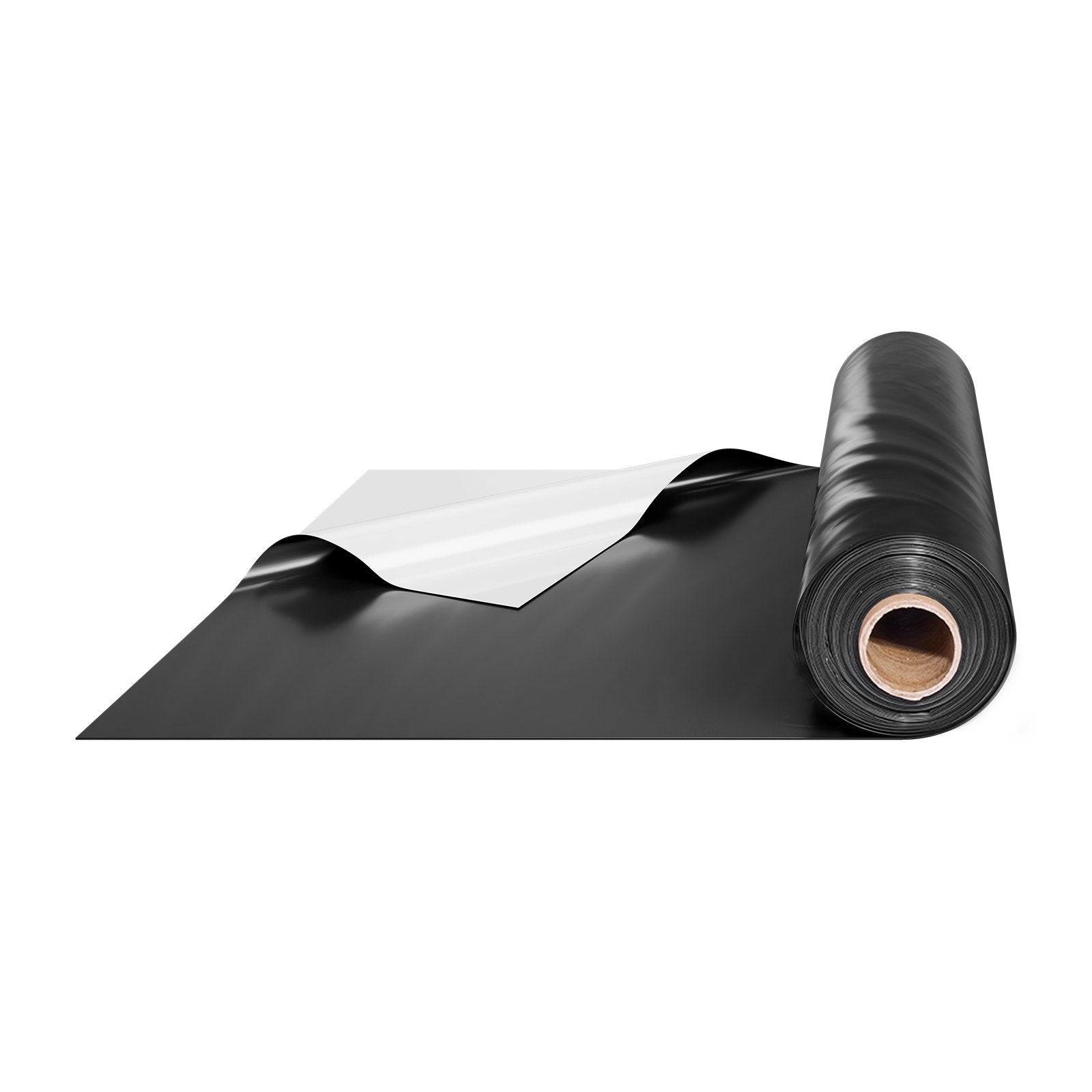 VEVOR 10Mil Plastic Sheeting Roll 10 x 100 FT Heavy Duty Black & White