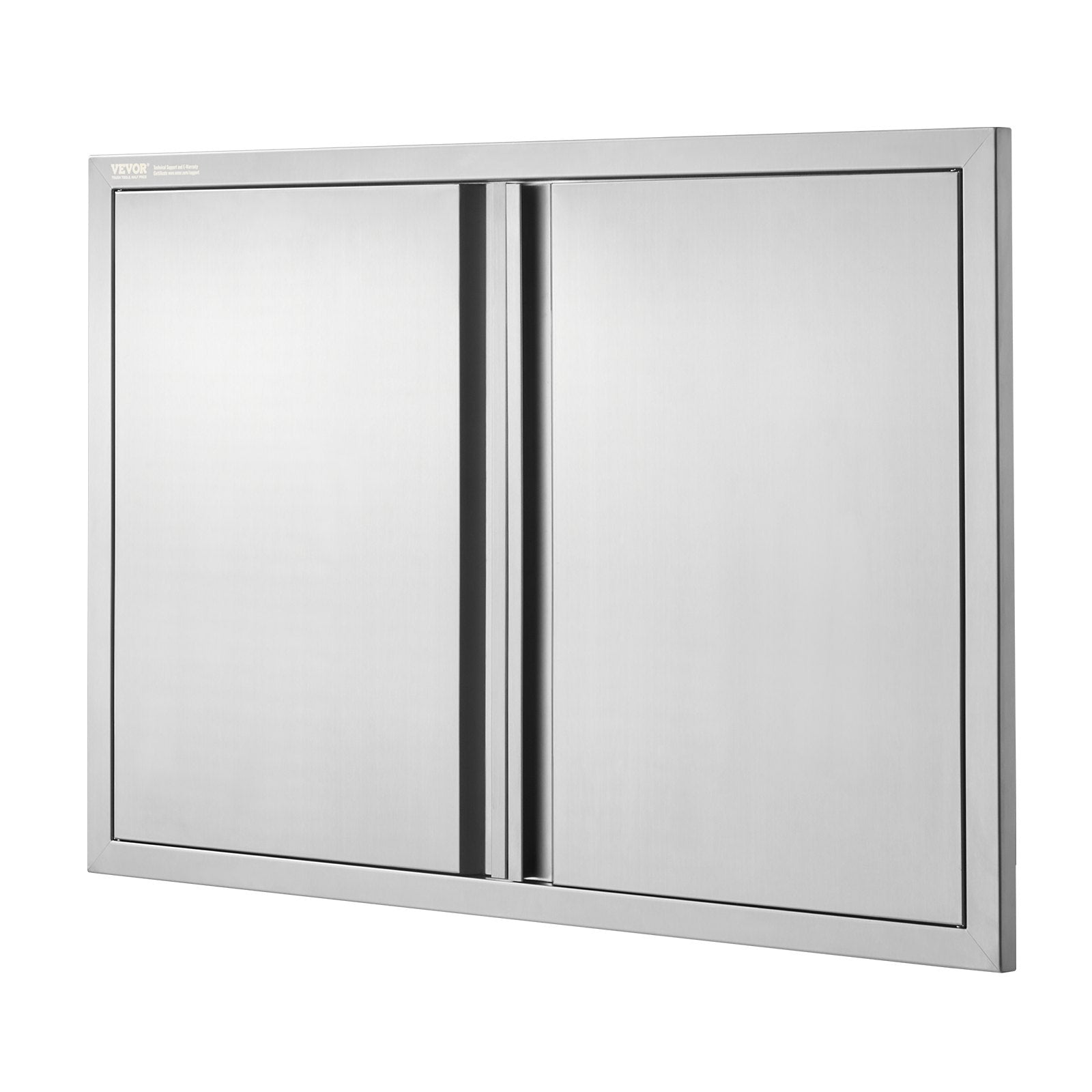 VEVOR BBQ Access Door, 914x610 mm Double Outdoor Kitchen Door, Stainless Steel Flush Mount Door, Wall Vertical Door with Recessed Handles , for BBQ Island, Grilling Station, Outside Cabinet