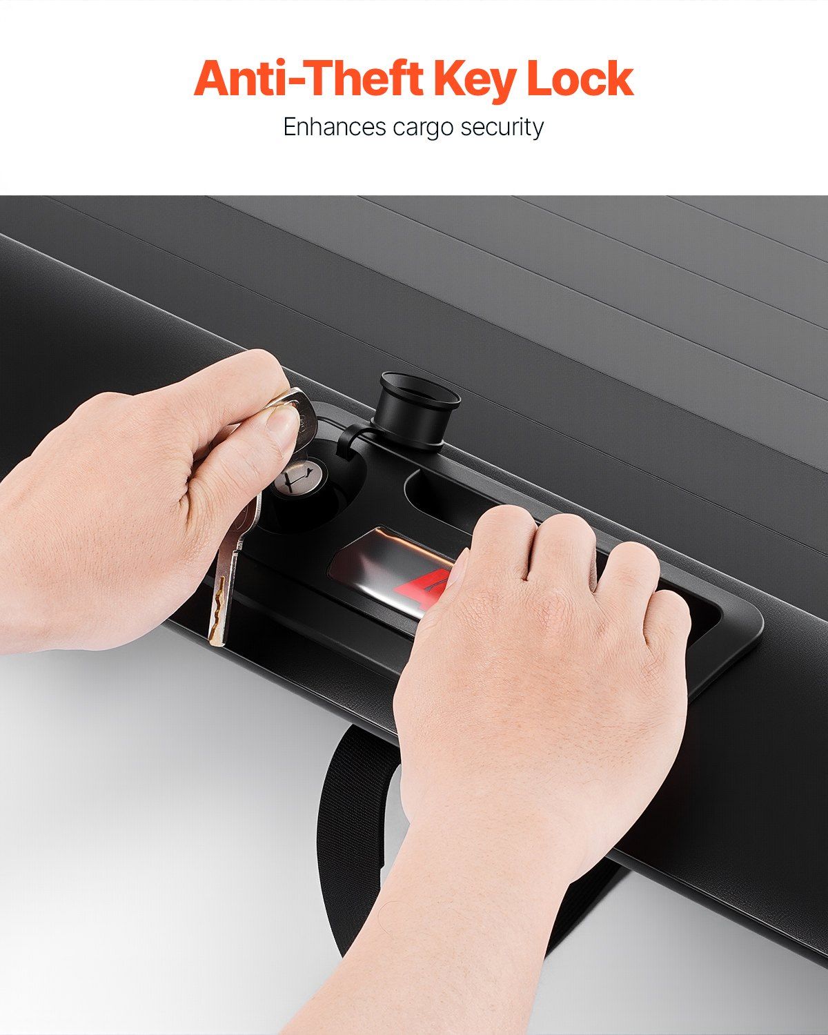 Retractable Tonneau Cover, 5.8 ft Hard Tonneau Cover with Built-in Drainage Pipe for 2021-2024 Chevy/GMC Silverado/Sierra 1500 Crew Cab, Customized Hard Tonneau Cover with Double-Lock & T-Slot