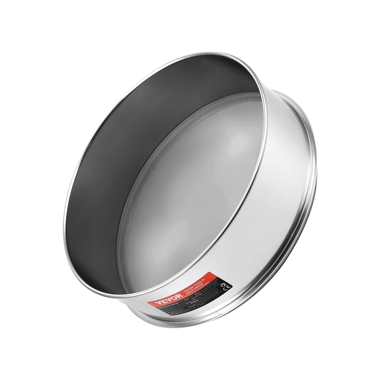 VEVOR Flour Sieve Fine Mesh, 80 Mesh Flour Sifter, 304 Stainless Steel Fine Mesh Sifter Food-grade, Dia. 12.6" Fine Mesh Strainers for Baking, 5 Sizes Mesh hole for Mungbean, Rice, Flour, Pearl Powder