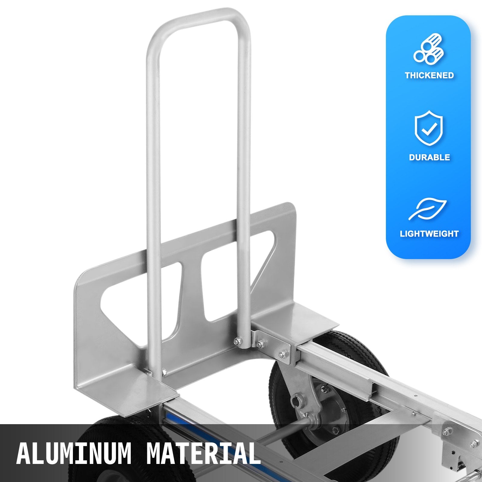 VEVOR Aluminum Hand Truck 3 in 1 Folding Hand Truck Convertible Hand Truck and Dolly
