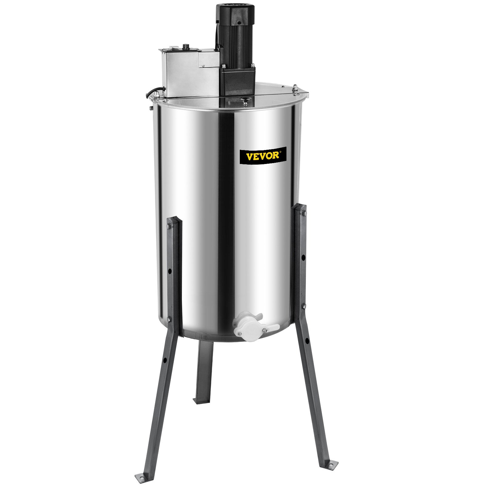 VEVOR 3/6 Frame Electric Honey Extractor Beekeeping Stainless Steel W/ 3 Legs