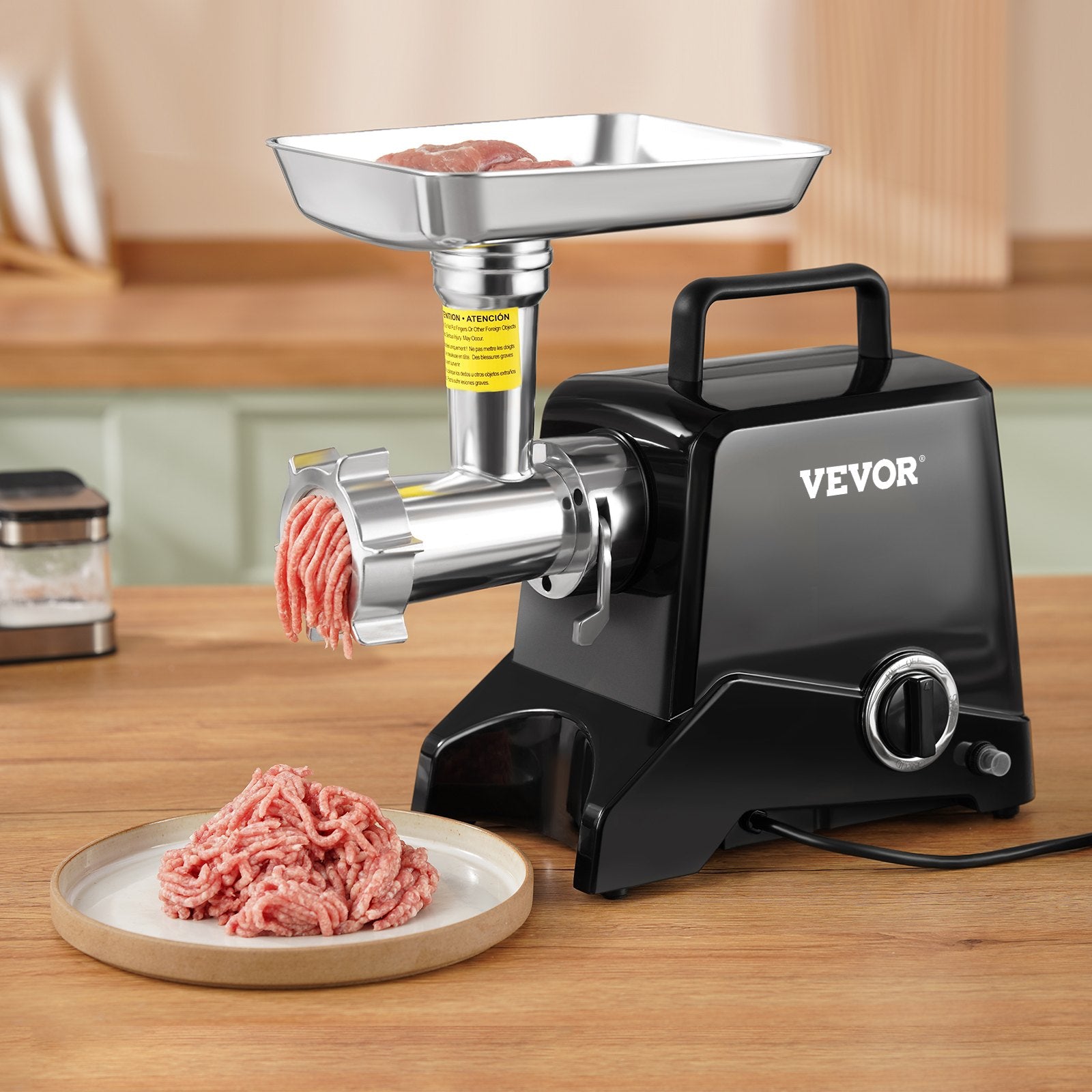 VEVOR Commercial Electric Meat Grinder 2.27Kg/Min Sausage Stuffer Filler Kitchen