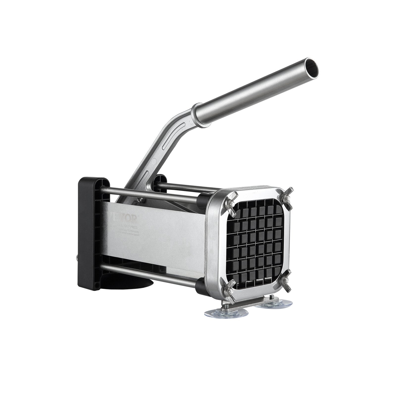 VEVOR French Fry Cutter, Potato Slicer with 1/2-Inch and 3/8-Inch Stainless Steel Blades, Manual Potato Cutter Chopper with Suction Cups, Great for Potato, French Fries, Cucumber, Vegetables, Carrot