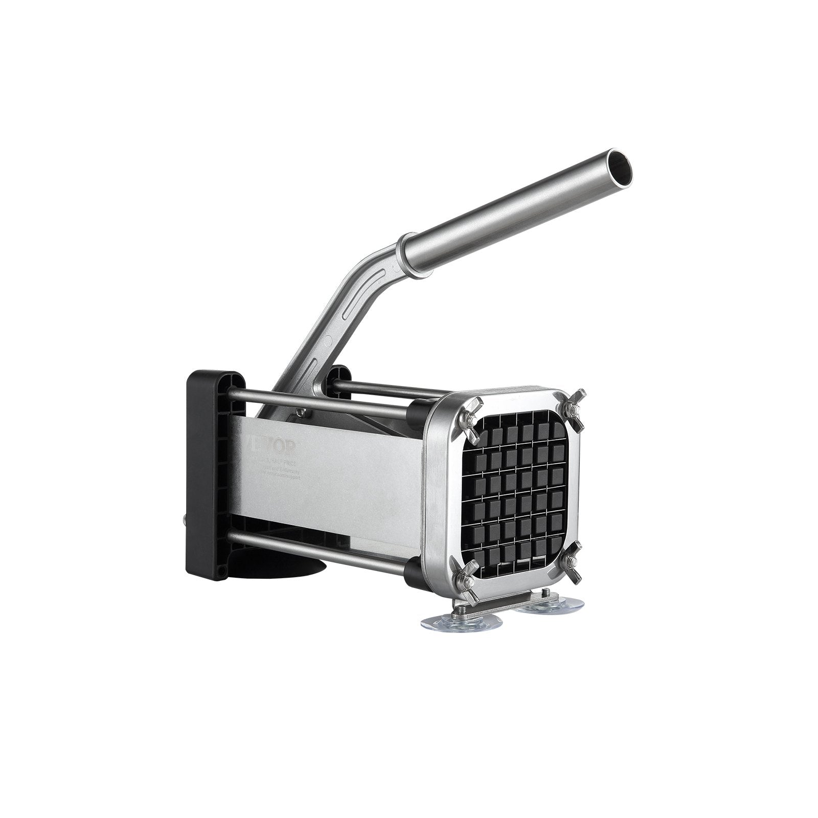 VEVOR French Fry Cutter, Potato Slicer with 1/2-Inch and 3/8-Inch Stainless Steel Blades, Manual Potato Cutter Chopper with Suction Cups, Great for Potato, French Fries, Cucumber, Vegetables, Carrot
