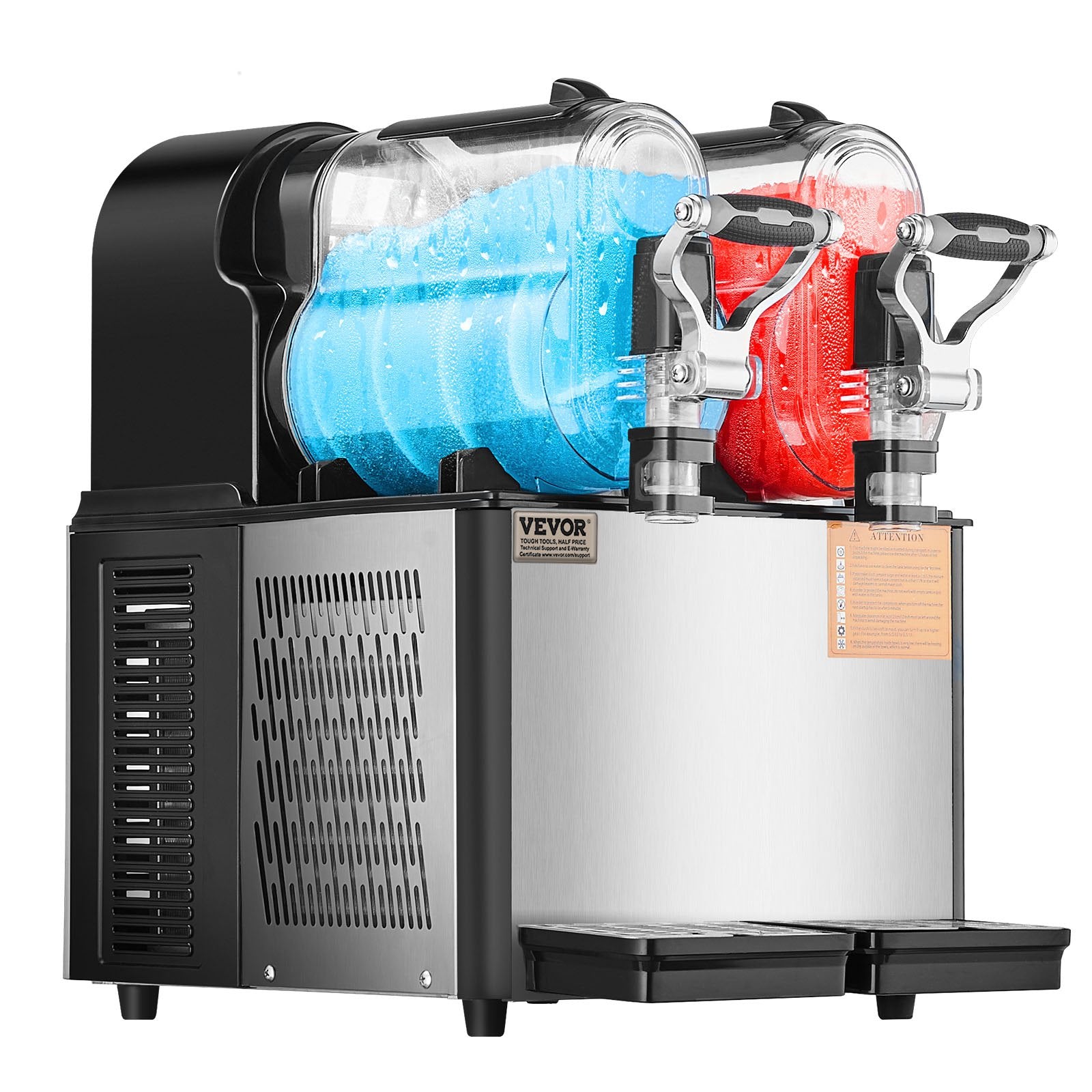 VEVOR 3Lx2 Tank Commercial Slushy Machine Margarita Smoothie Frozen Drink Maker